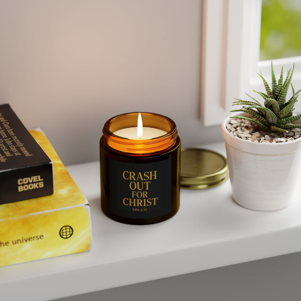 Coconut Apricot Scented Candle - 'Crash Out for Christ'
