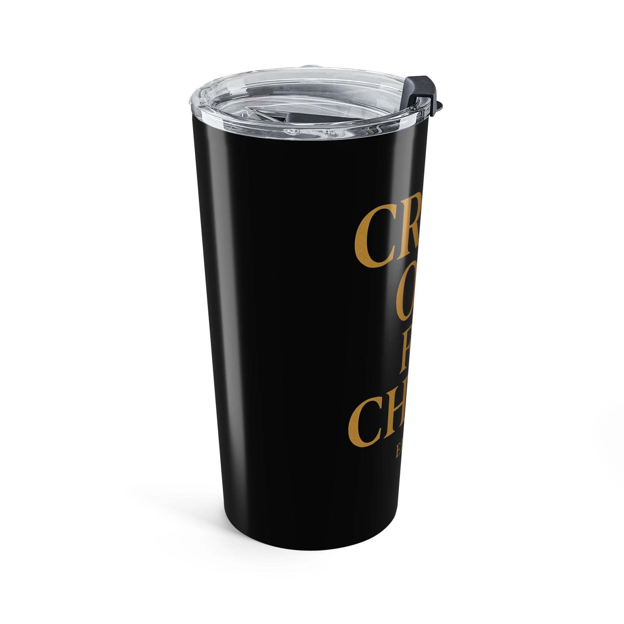 Inspirational 20oz Tumbler - "Crash Out for Christ" with Bible Verse
