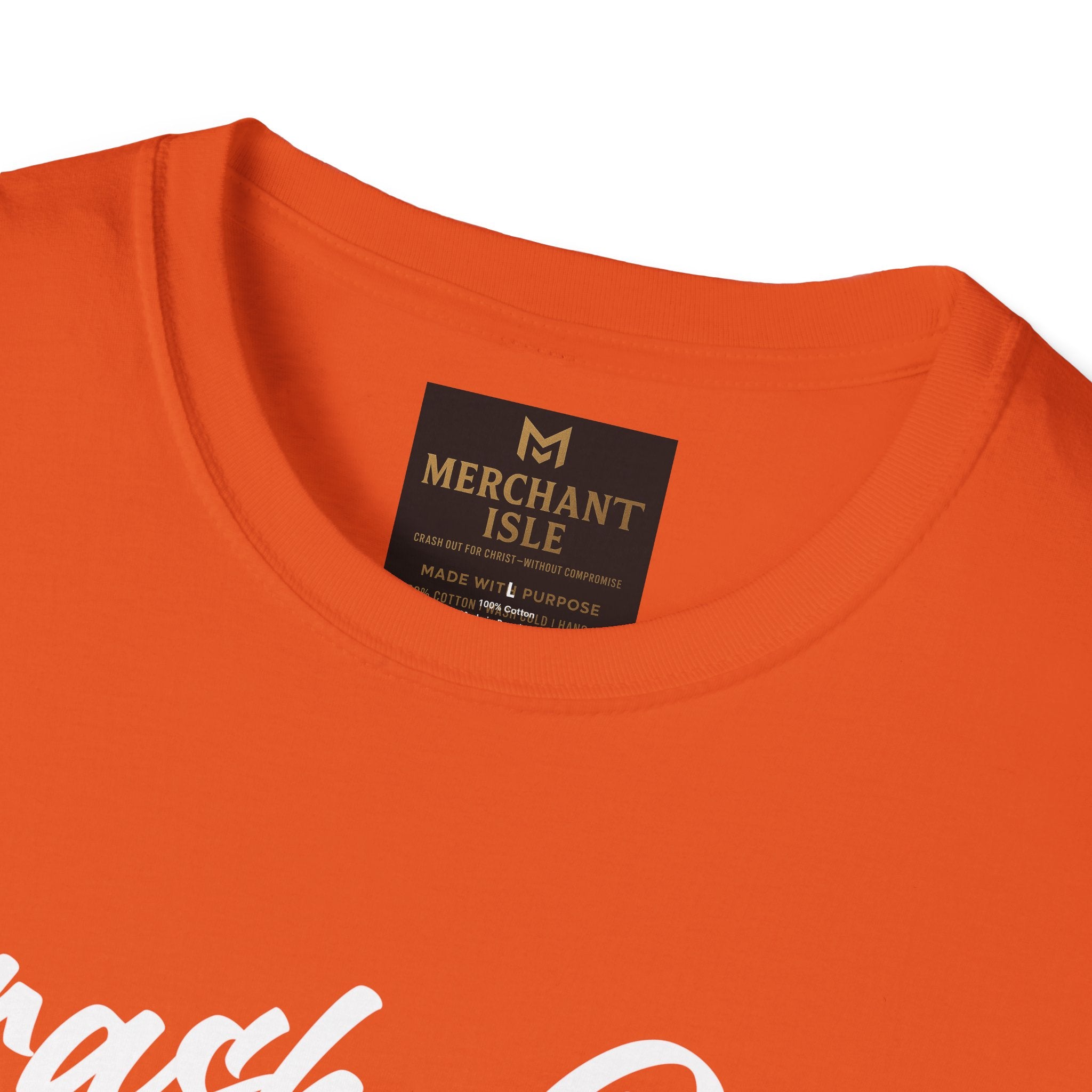 Crash Out for Christ Unisex Softstyle T-Shirt | Faith-Based Apparel, Casual Wear, Christian Gift, Inspirational Tee, Church Clothing