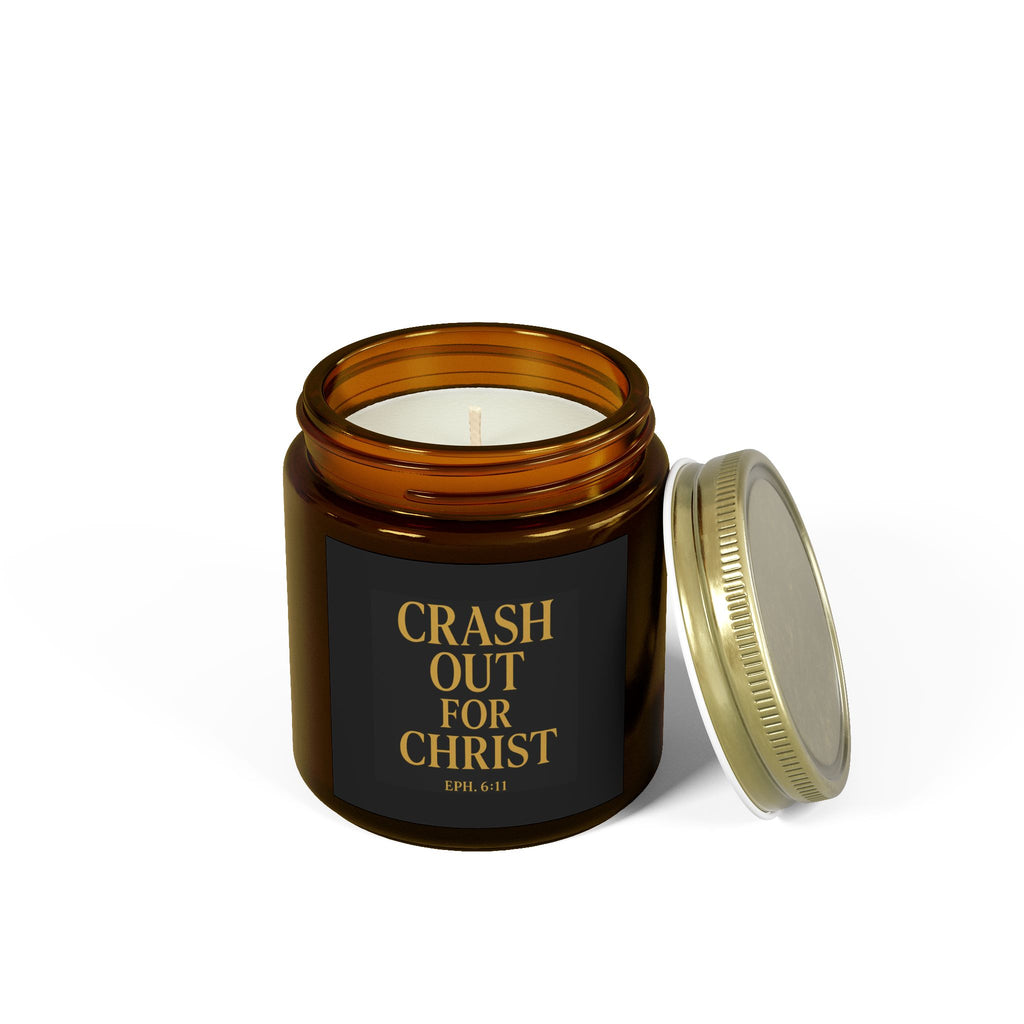 Coconut Apricot Scented Candle - 'Crash Out for Christ'