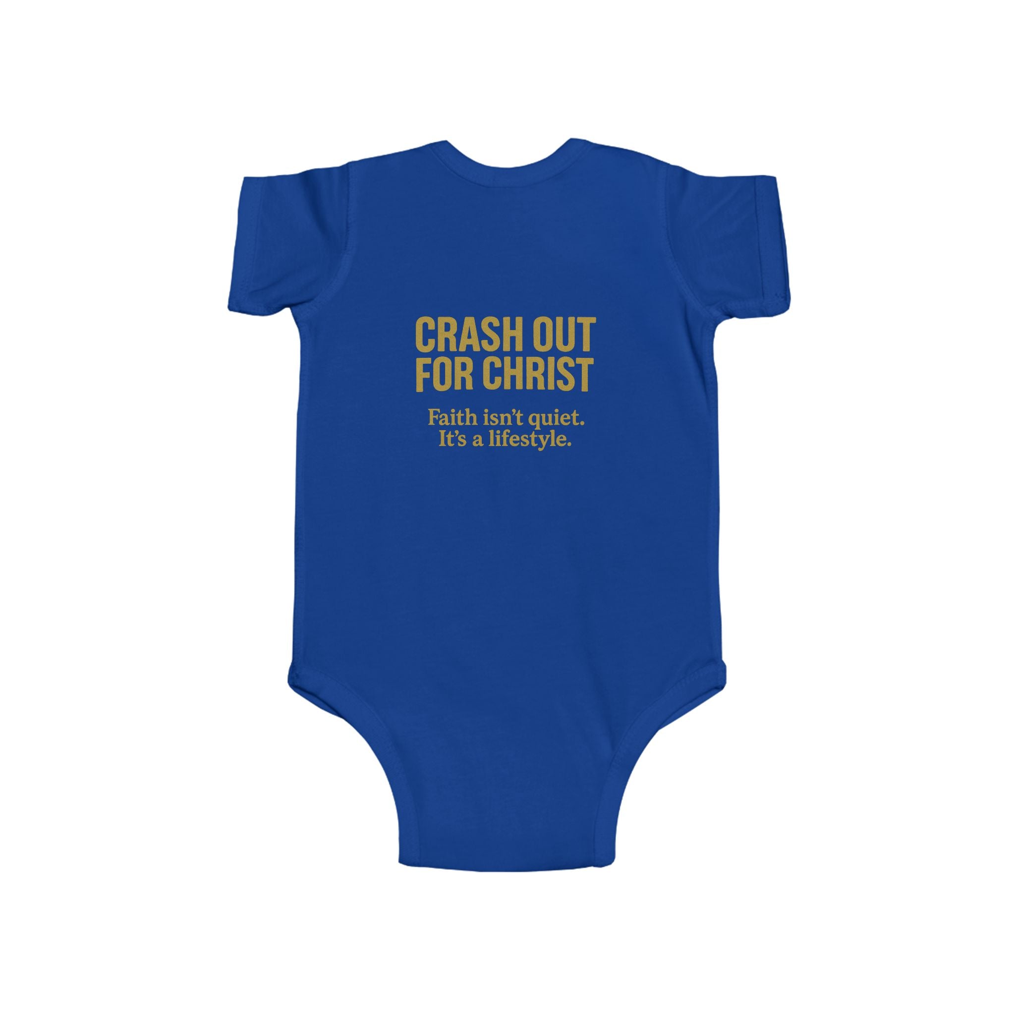 Infant Bodysuit: 'Crash Out for Christ'