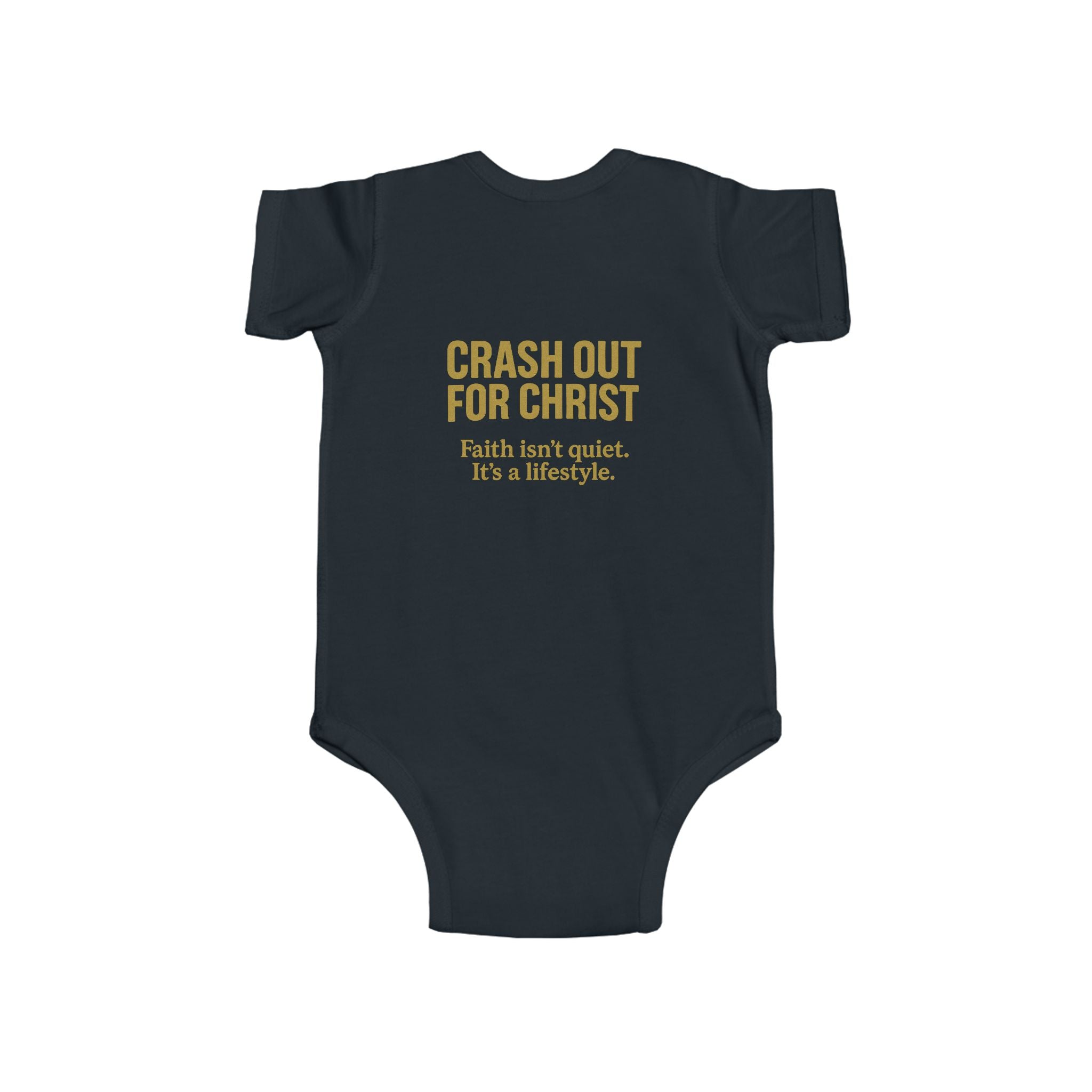 Infant Bodysuit: 'Crash Out for Christ'