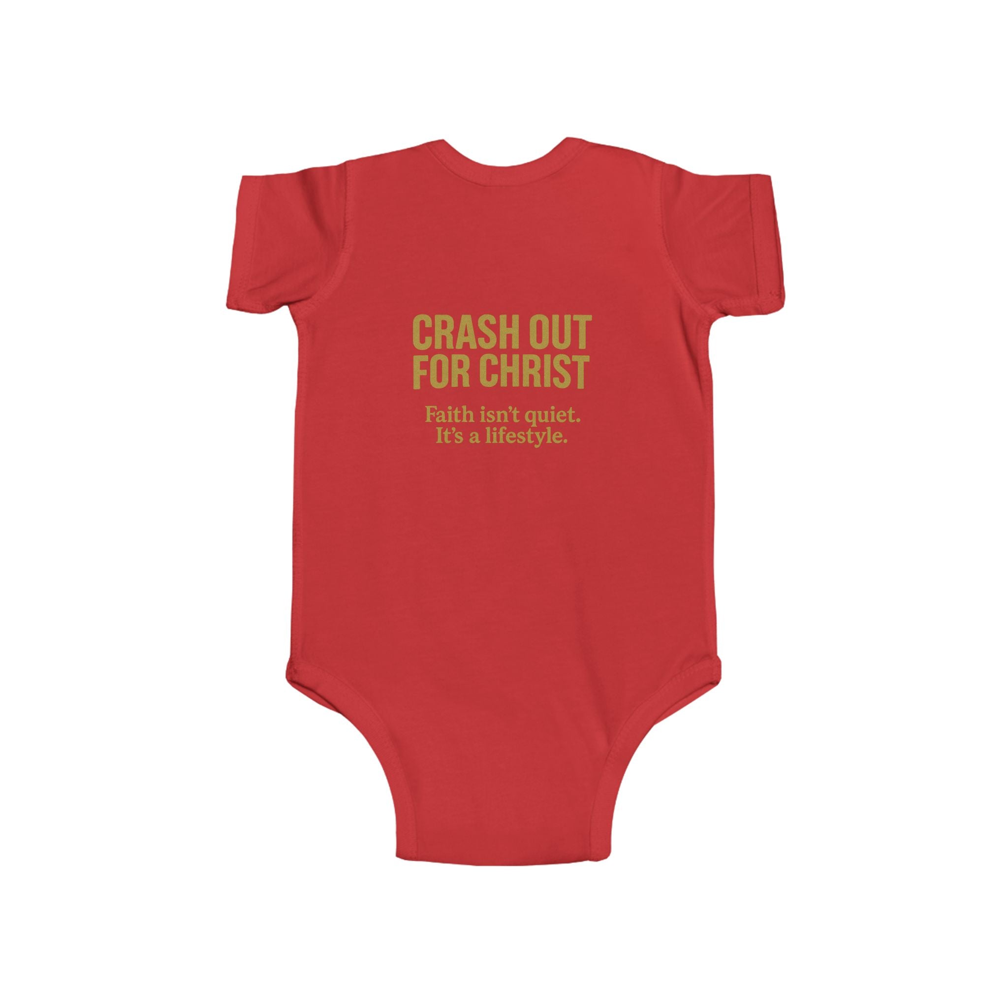 Infant Bodysuit: 'Crash Out for Christ'