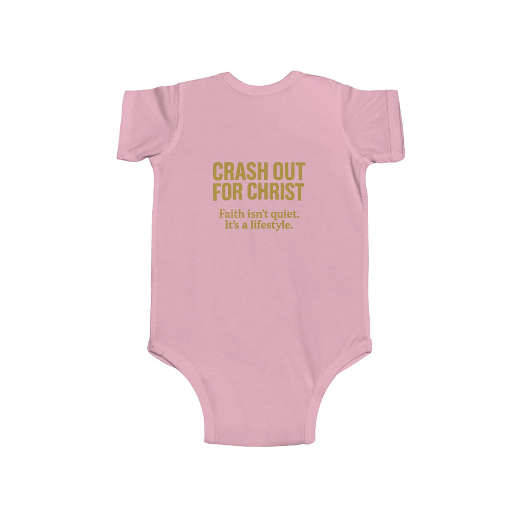Infant Bodysuit: 'Crash Out for Christ'