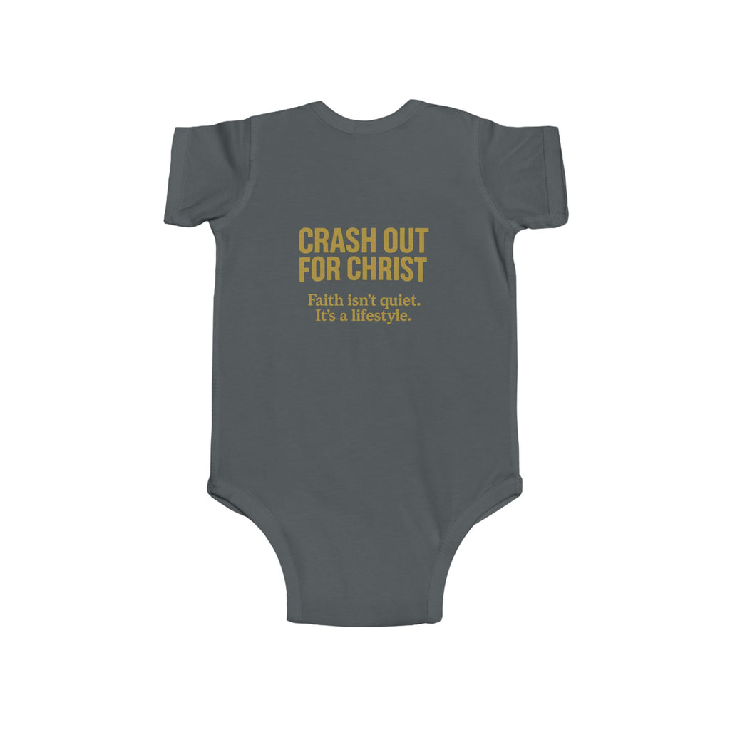 Infant Bodysuit: 'Crash Out for Christ'