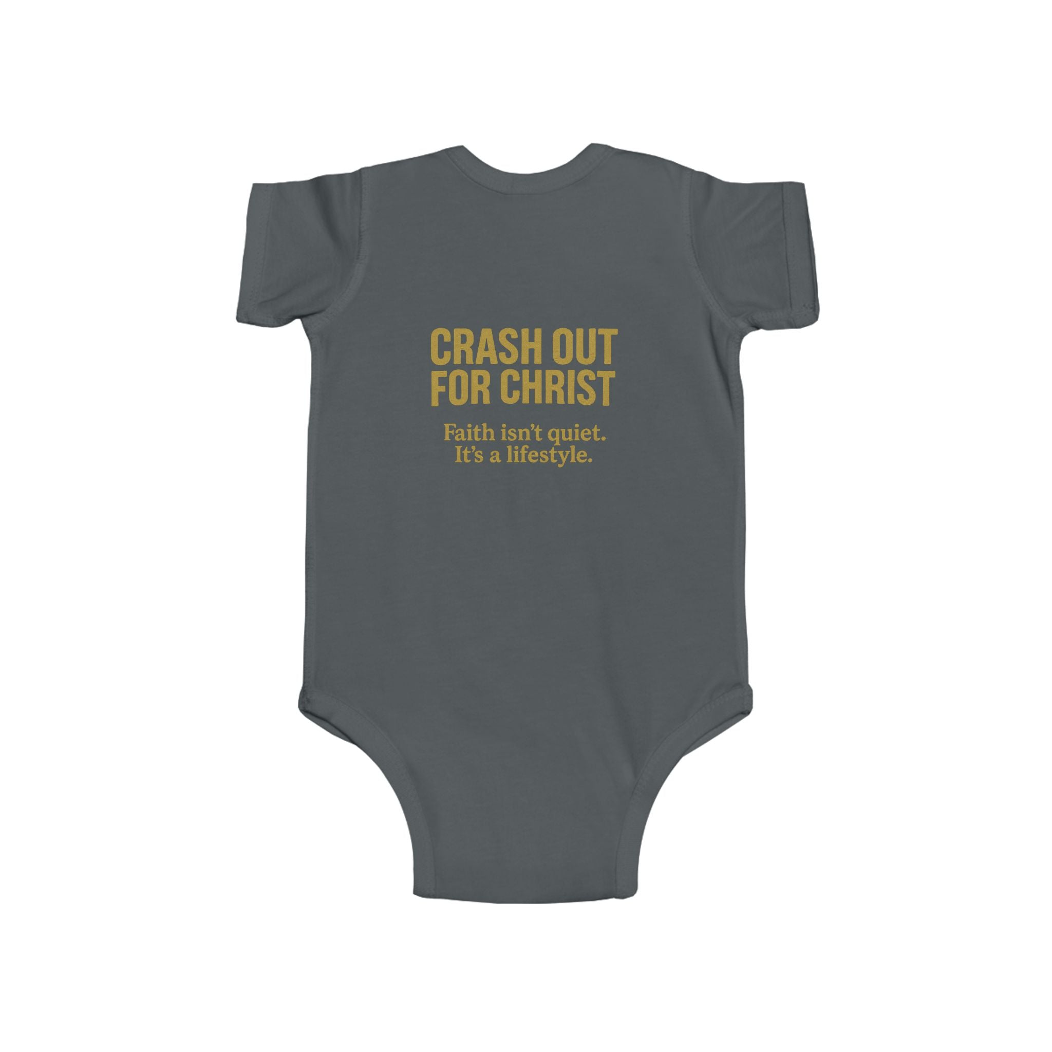 Infant Bodysuit: 'Crash Out for Christ'