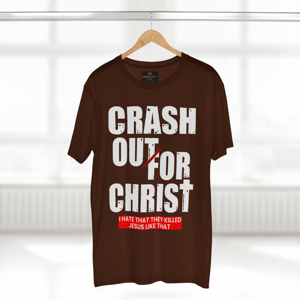 Crash Out for Christ Tee, Faith-Based T-Shirt, Religious Apparel, Inspirational Gift, Christian Tees, Casual Faith Wear