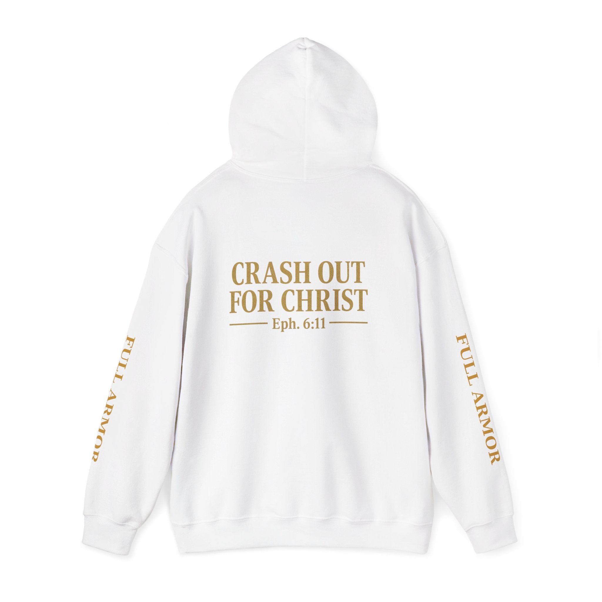 Inspirational Hooded Sweatshirt - Crash Out for Christ, Faith Apparel, Unisex Christian Gift, Cozy Hoodie for Worship, Church Events