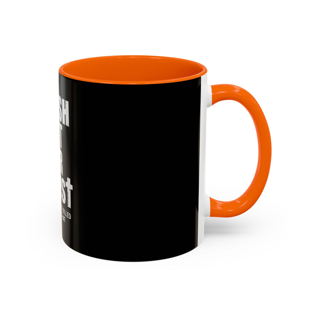 Black Coffee Mug with Inspirational Christian Quote