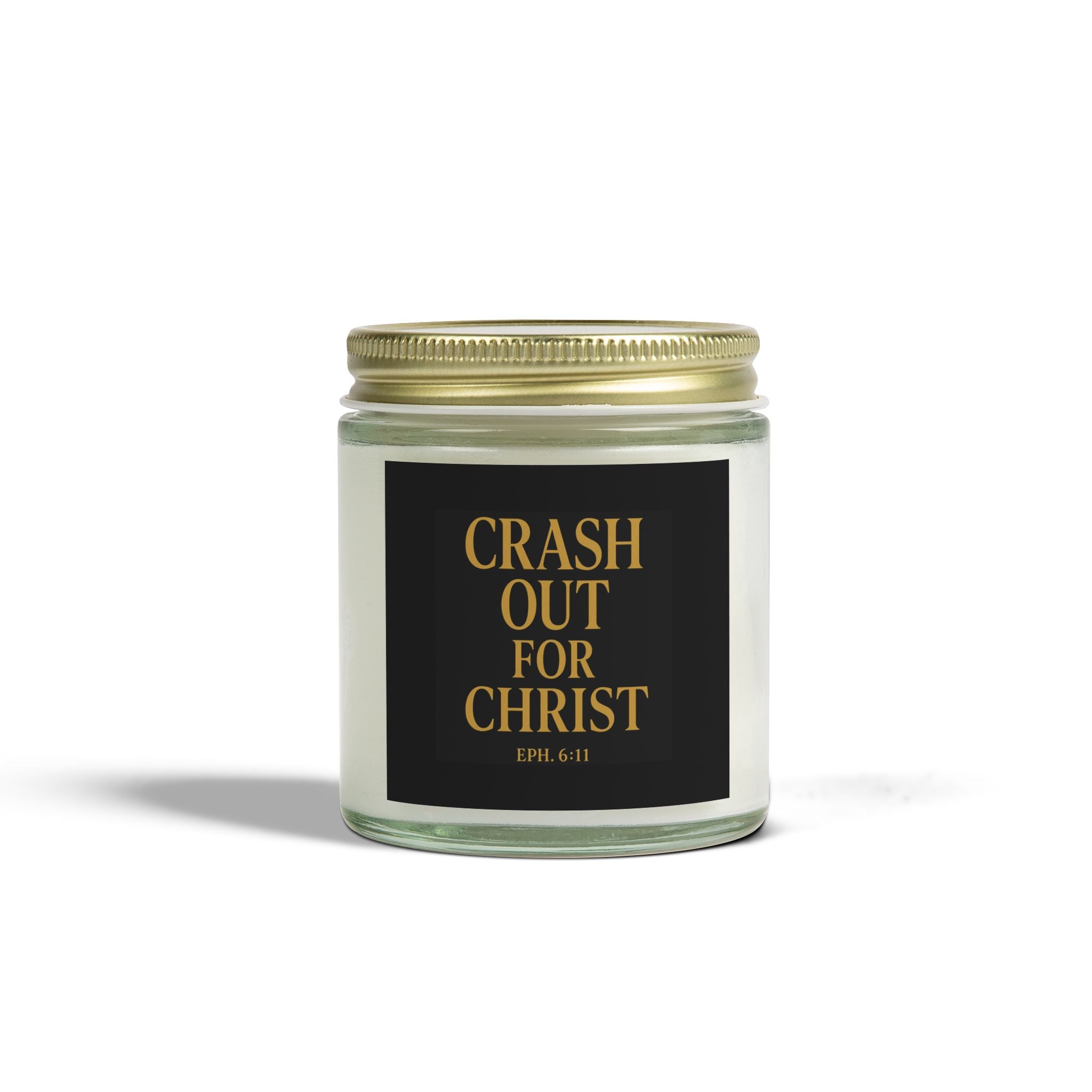 Coconut Apricot Scented Candle - 'Crash Out for Christ'