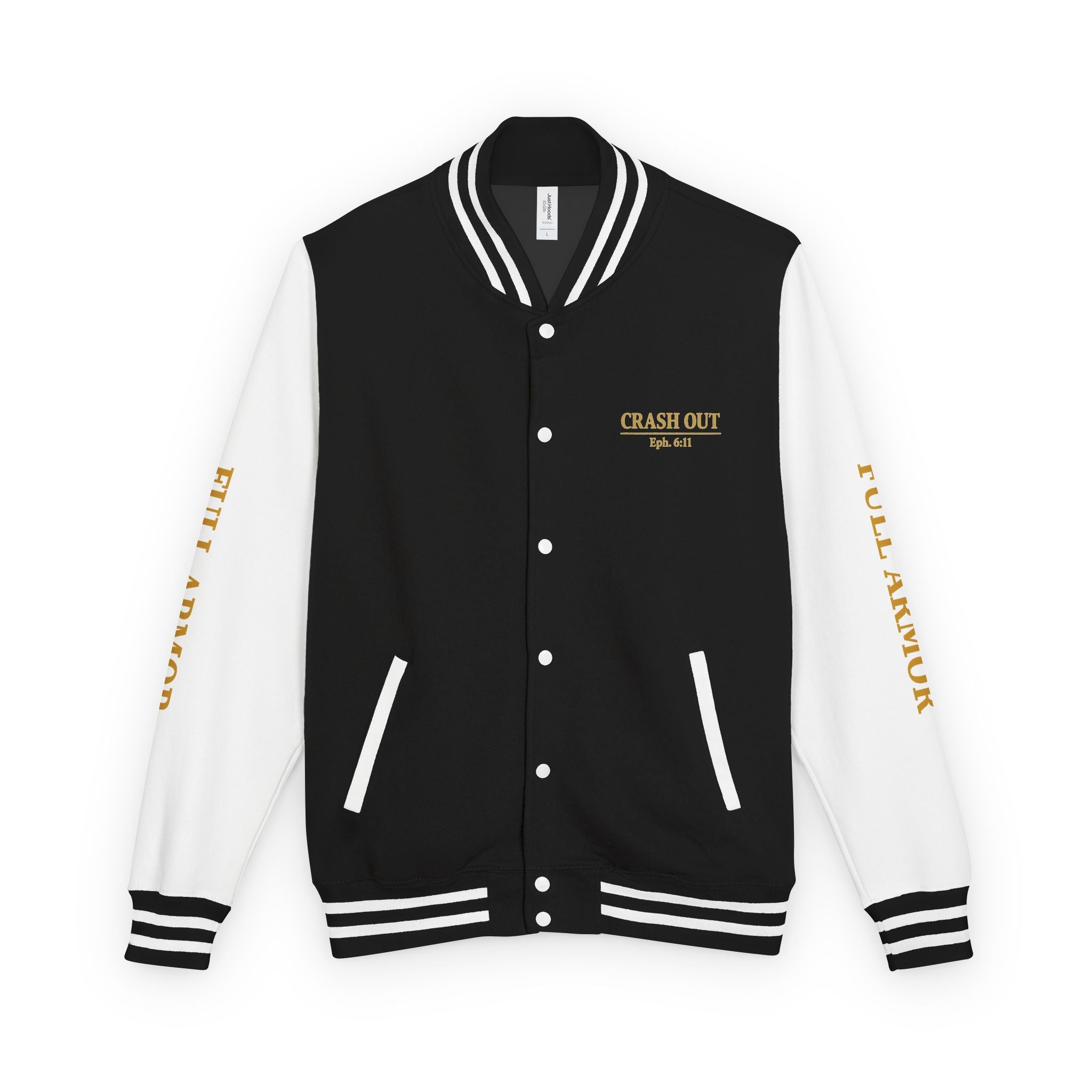 Crash Out for Christ Unisex Heavyweight Letterman Jacket