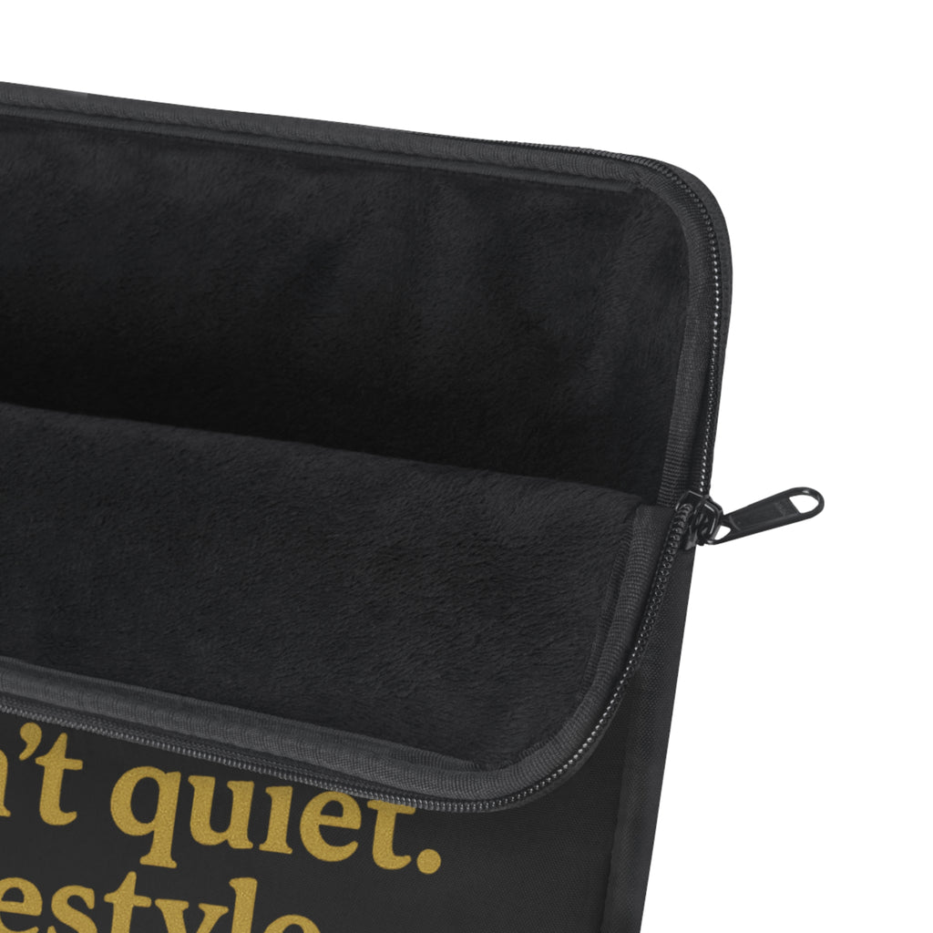 Bold Faith Laptop Sleeve - "Crash Out for Christ" with Inspirational Quote