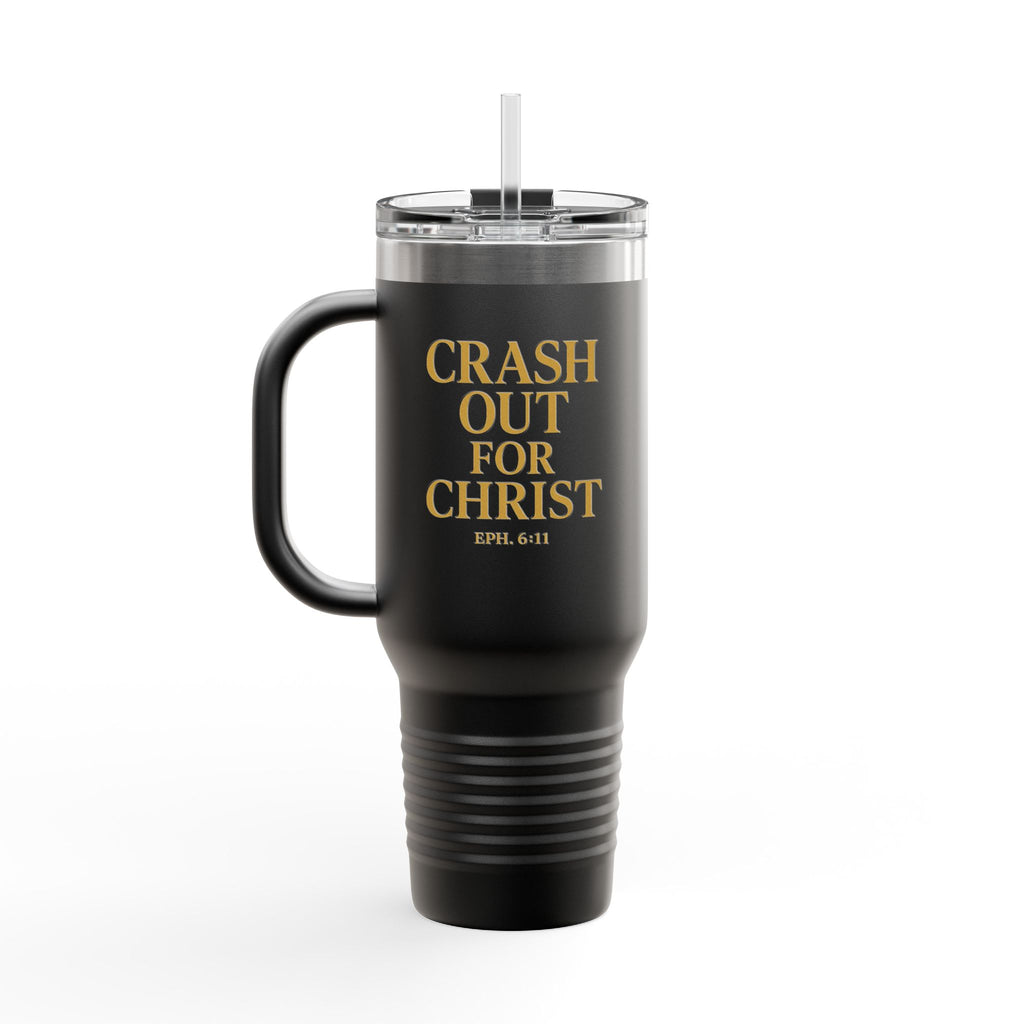 Crash Out for Christ Insulated Travel Mug - 40oz with Straw