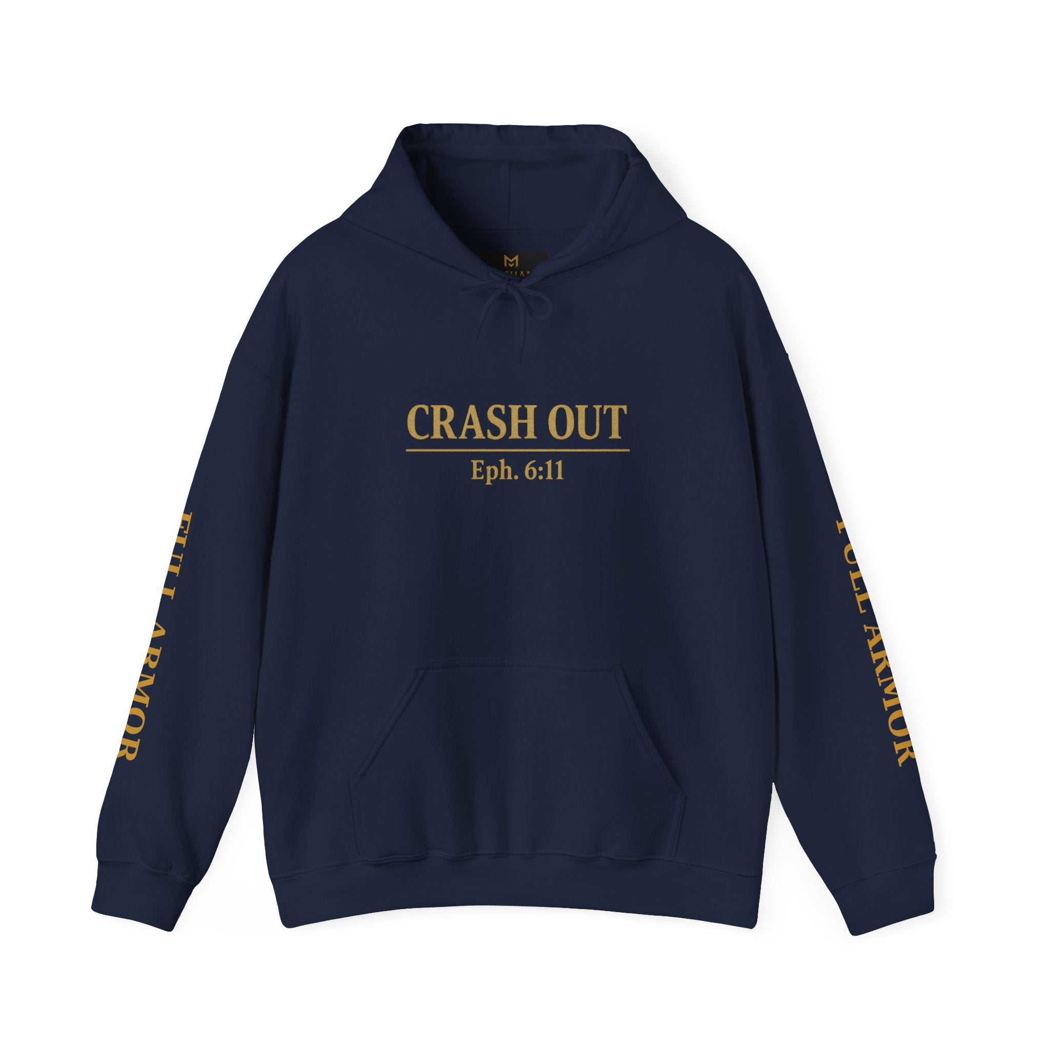 Inspirational Hooded Sweatshirt - Crash Out for Christ, Faith Apparel, Unisex Christian Gift, Cozy Hoodie for Worship, Church Events
