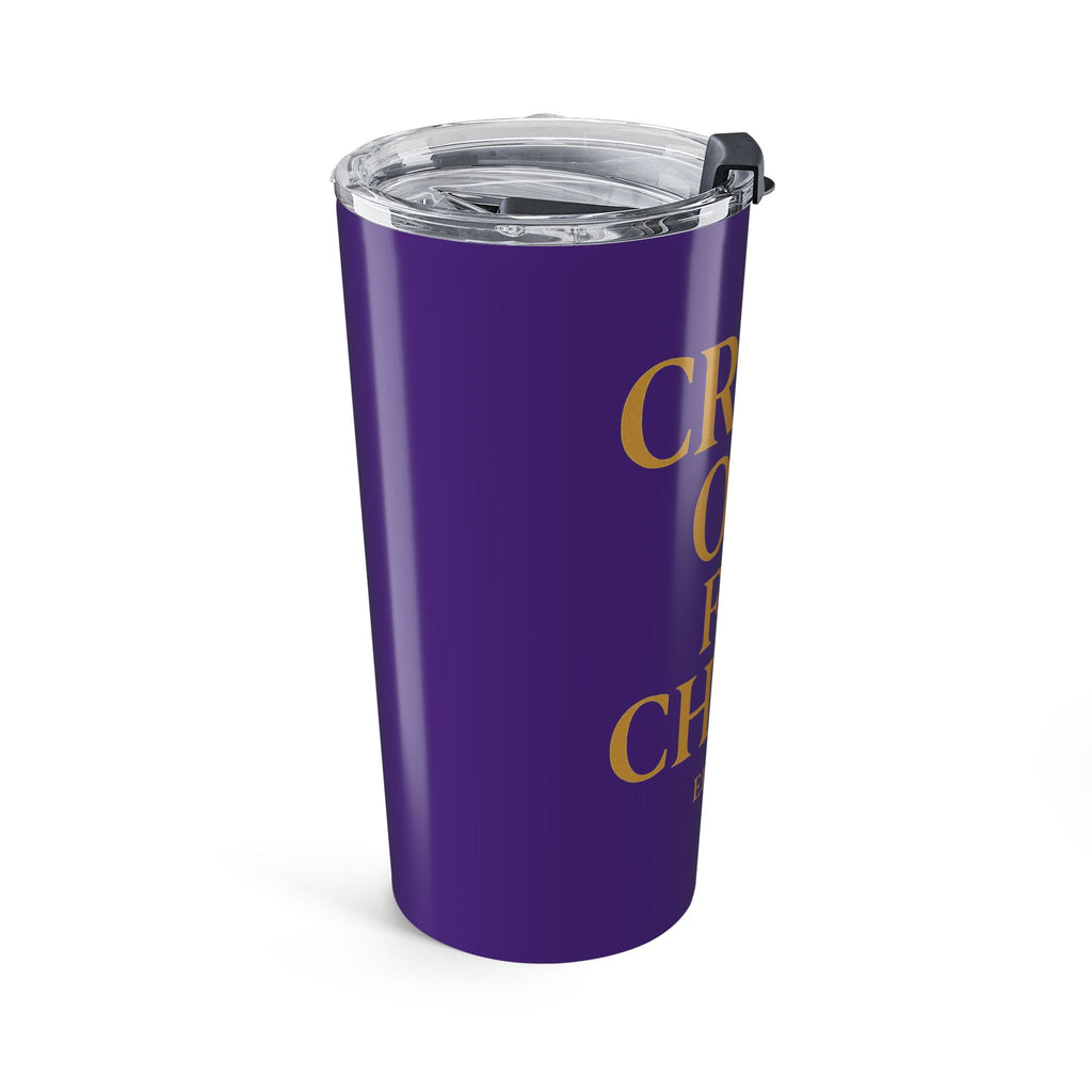 Inspirational 20oz Tumbler - "Crash Out for Christ" with Bible Verse