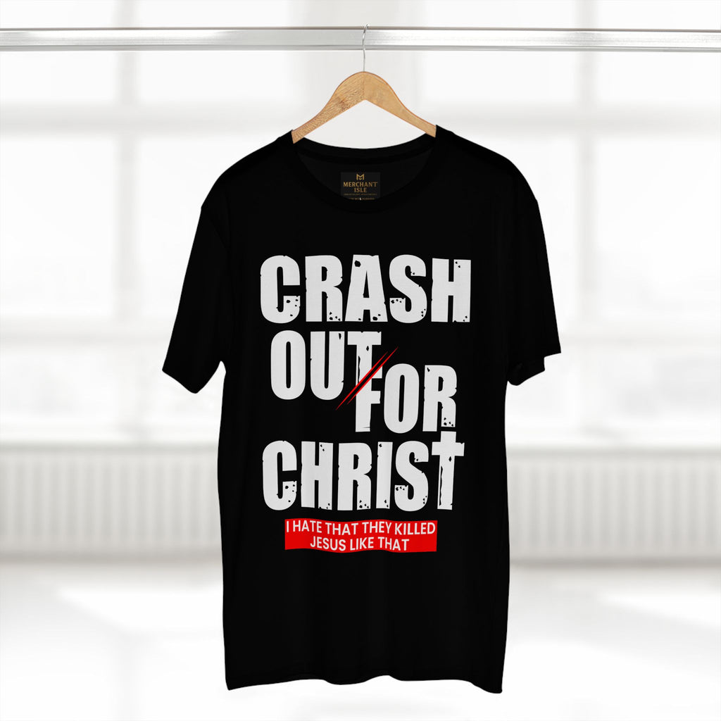 Crash Out for Christ Tee, Faith-Based T-Shirt, Religious Apparel, Inspirational Gift, Christian Tees, Casual Faith Wear