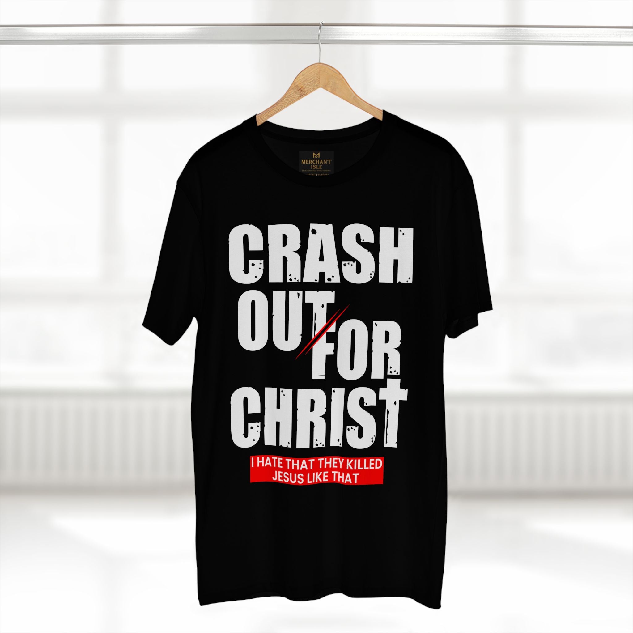 Crash Out for Christ Tee, Faith-Based T-Shirt, Religious Apparel, Inspirational Gift, Christian Tees, Casual Faith Wear