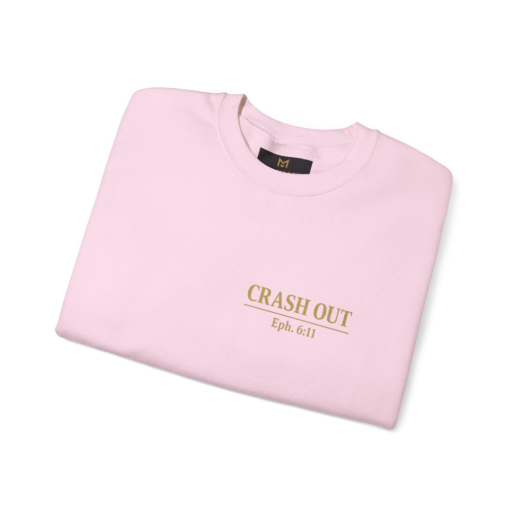Faith-Inspired Unisex Sweatshirt - 'Crash Out for Christ'