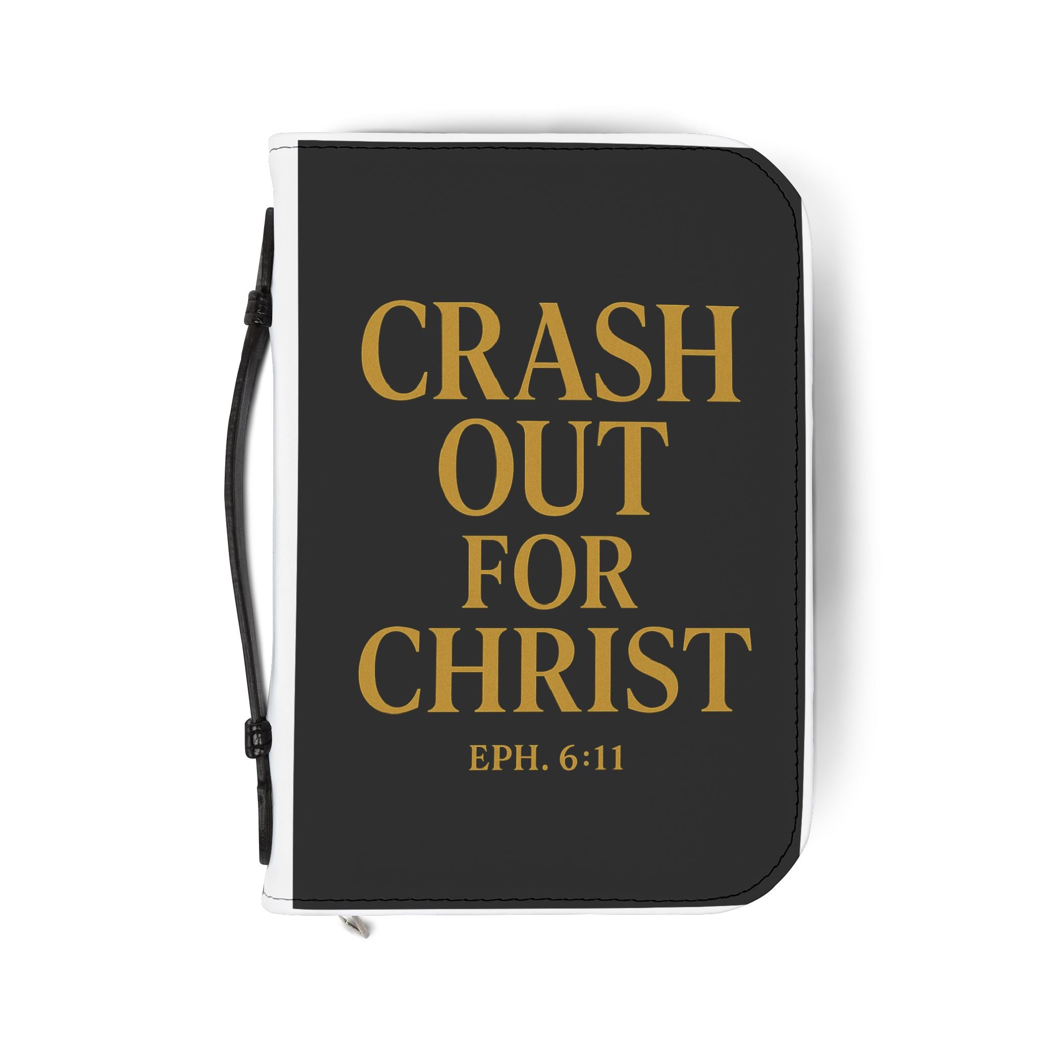 Inspirational Bible Cover with ‘Crash Out for Christ’ & ‘Full Armor’ Designs