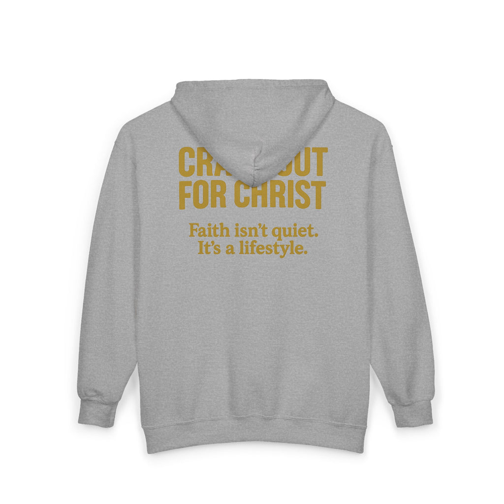Inspirational Full Zip Hoodie - Crash Out for Christ