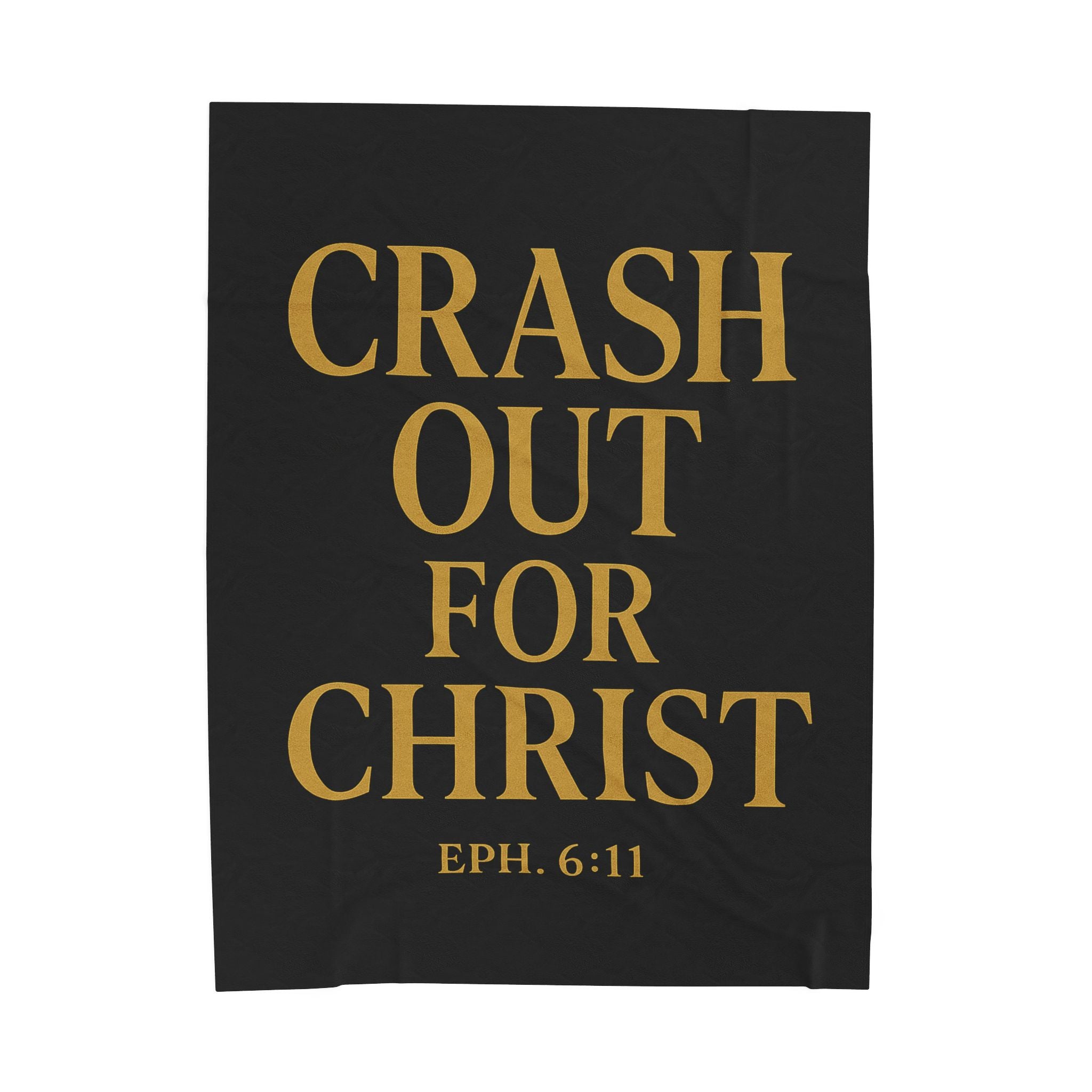 Crash Out for Christ Velveteen Plush Blanket