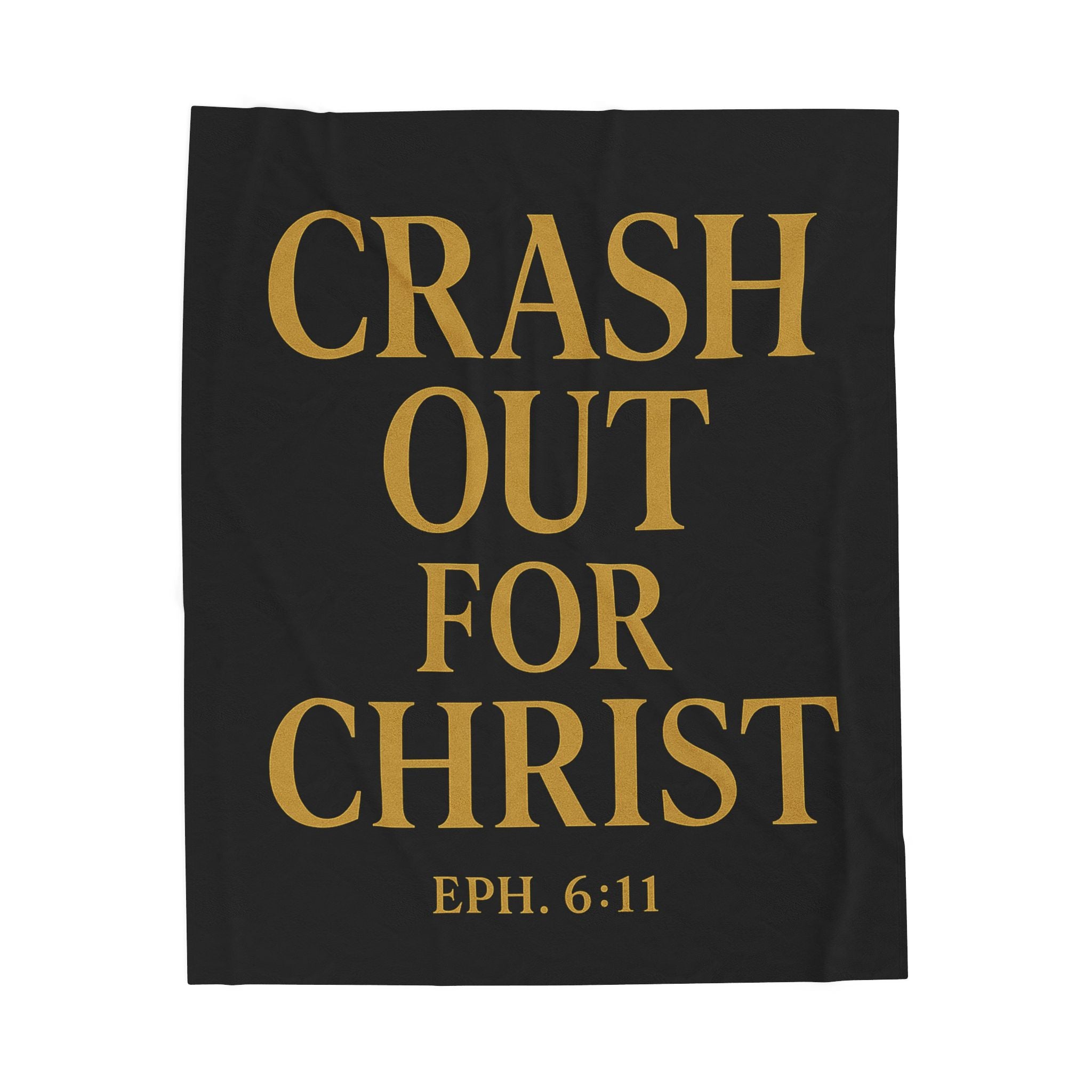 Crash Out for Christ Velveteen Plush Blanket