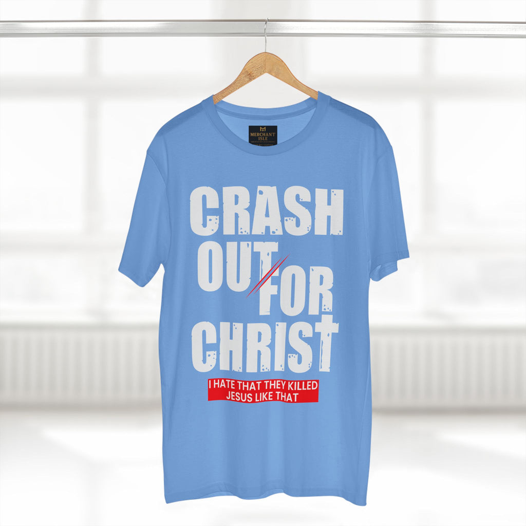 Crash Out for Christ Tee, Faith-Based T-Shirt, Religious Apparel, Inspirational Gift, Christian Tees, Casual Faith Wear