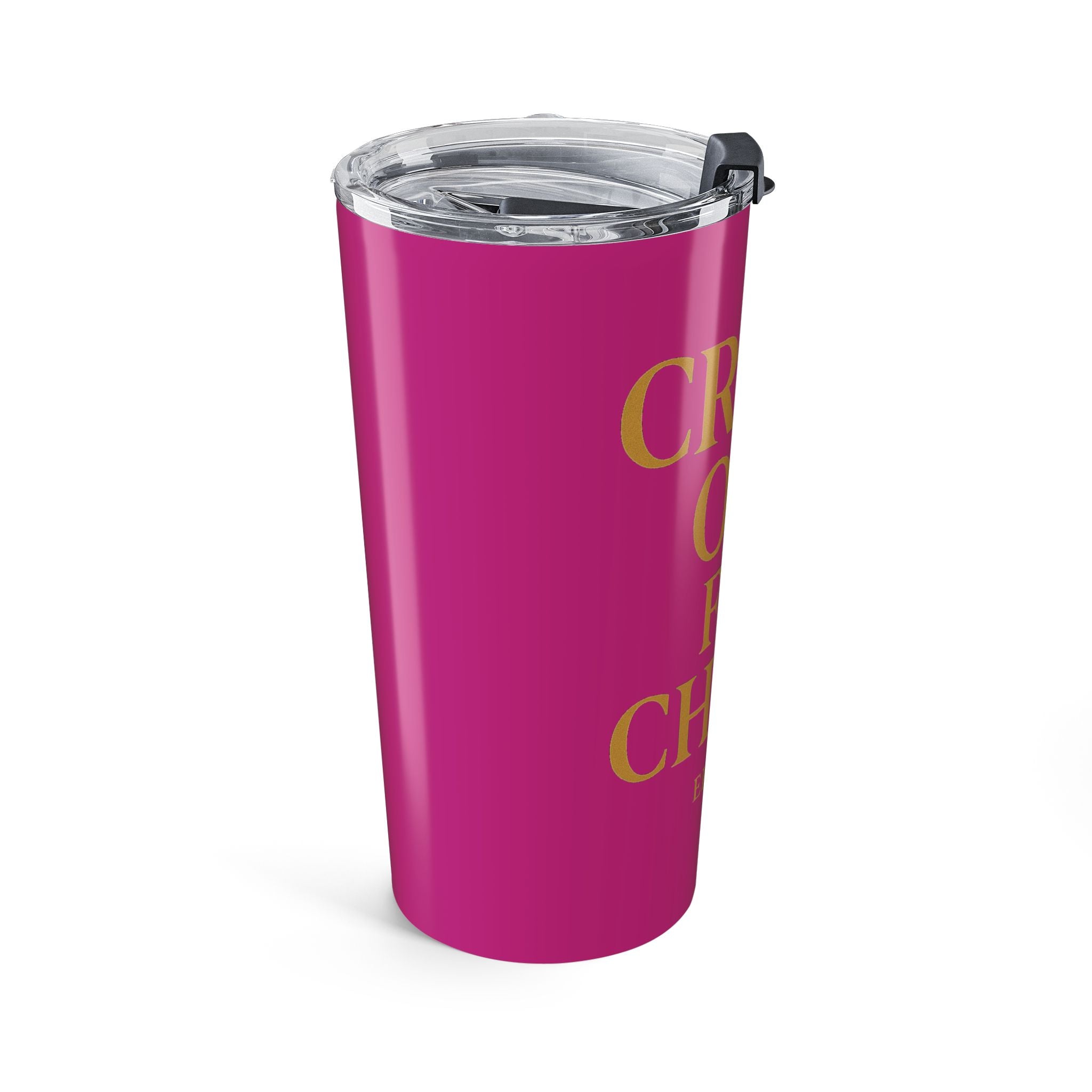 Inspirational 20oz Tumbler - "Crash Out for Christ" with Bible Verse