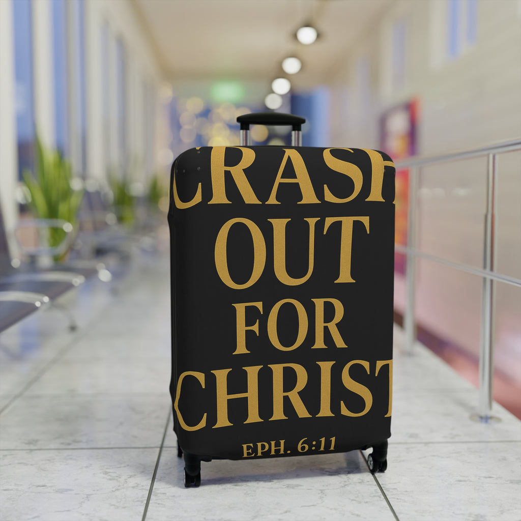 Christian Luggage Cover - Crash Out for Christ & Full Armor Design