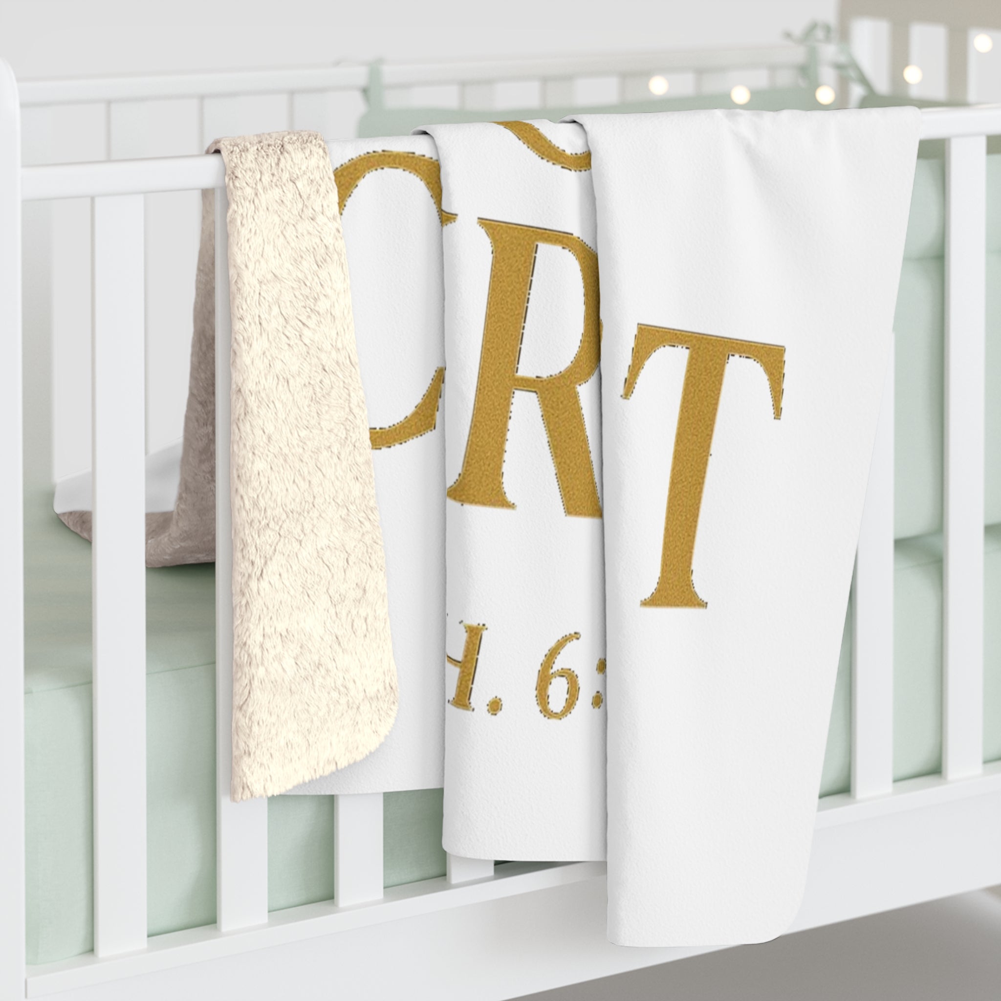 Inspirational Sherpa Fleece Blanket - Crash Out for Christ