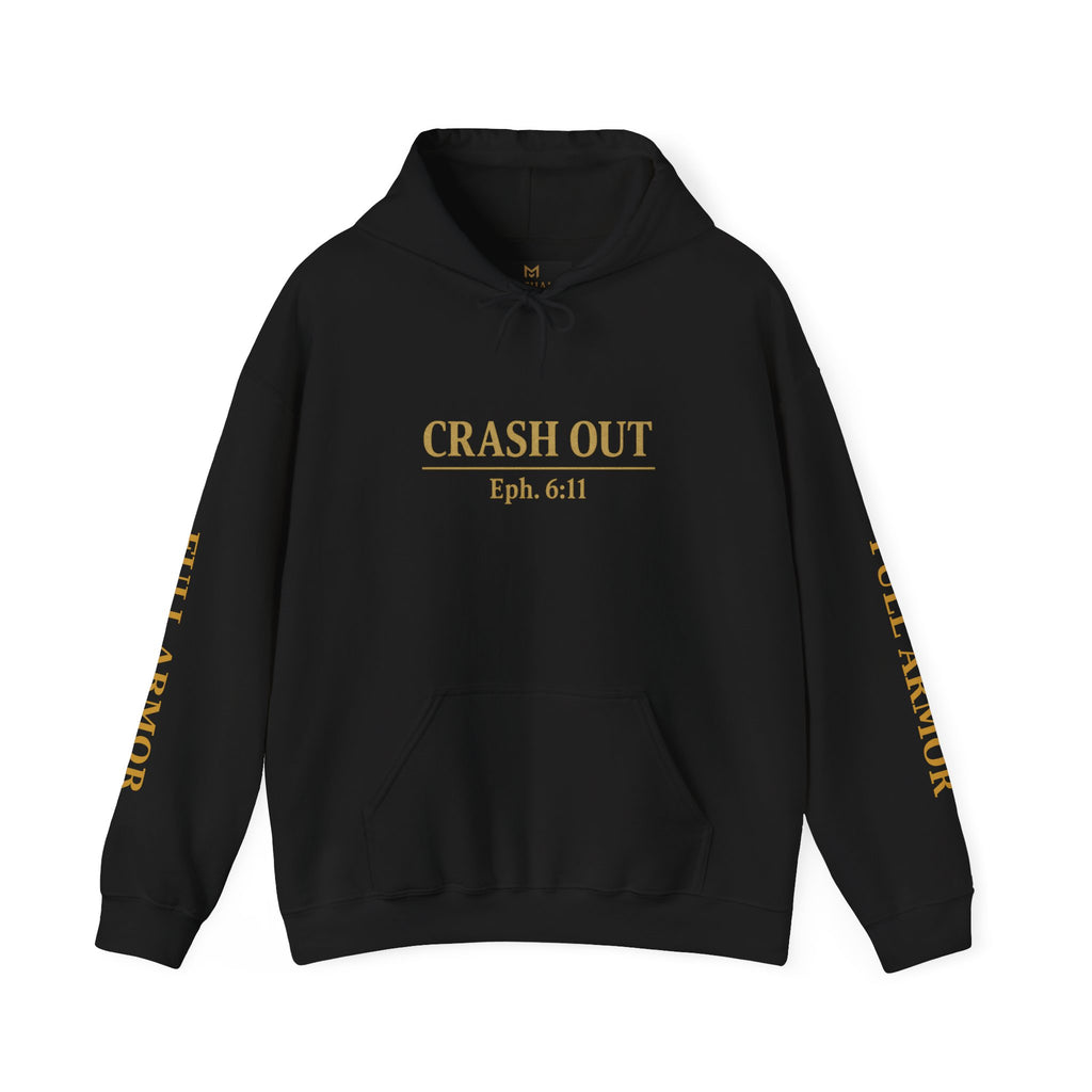 Inspirational Hooded Sweatshirt - Crash Out for Christ, Faith Apparel, Unisex Christian Gift, Cozy Hoodie for Worship, Church Events