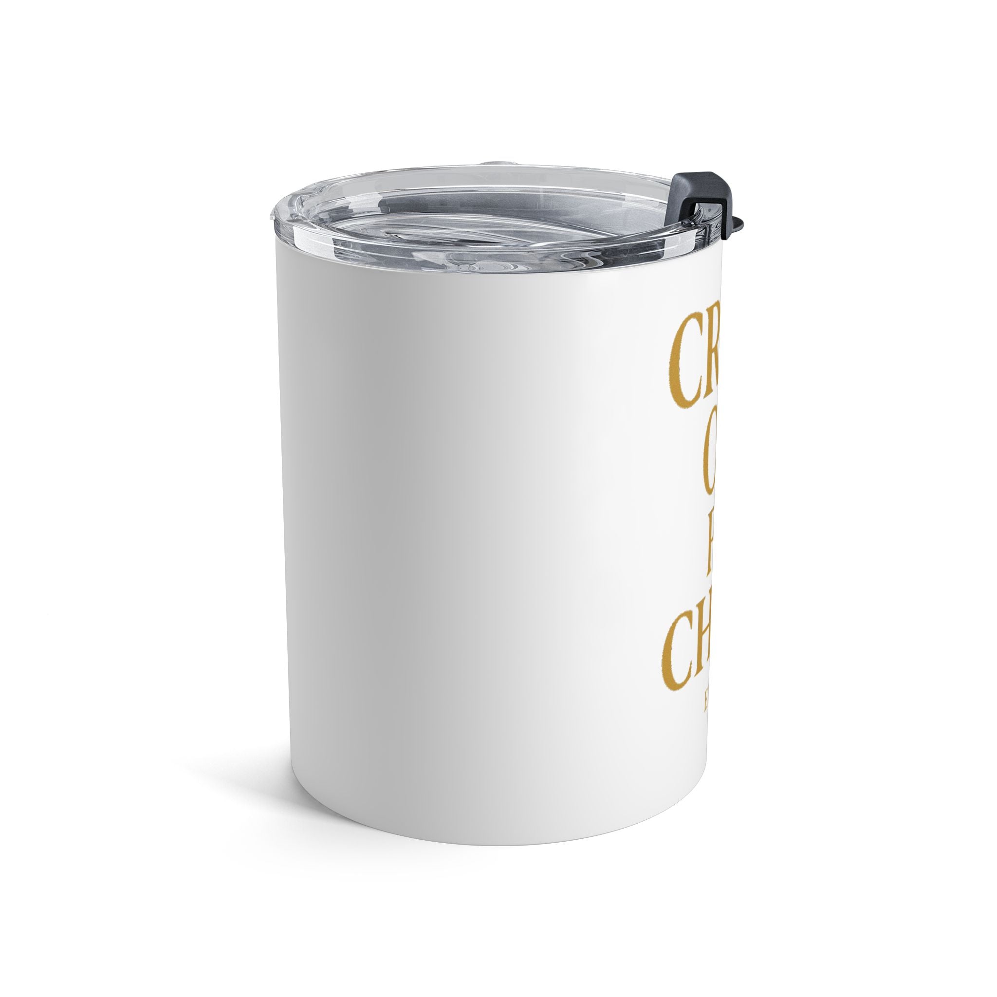 Faith-Inspired 10oz Tumbler - "Crash Out for Christ" Design