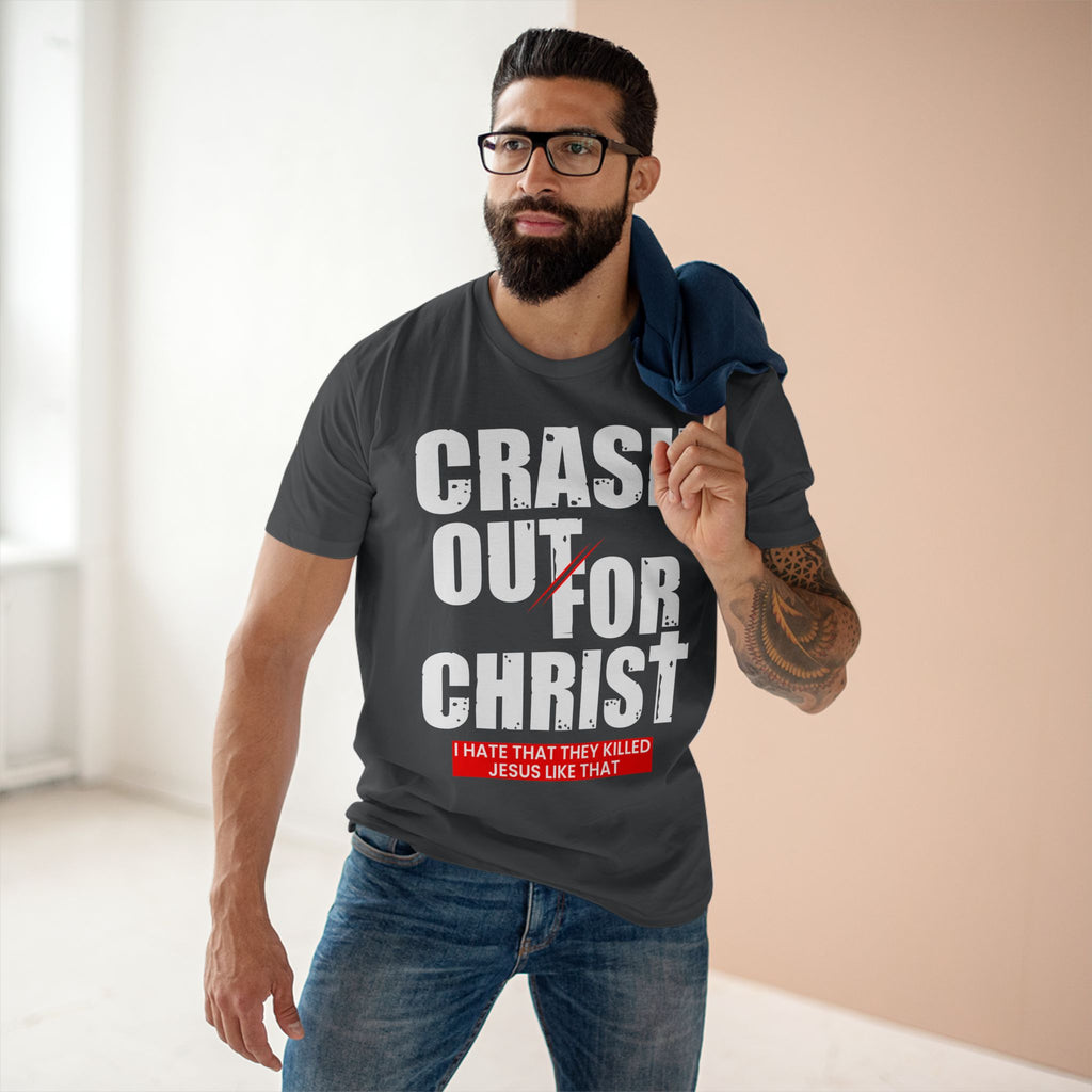 Crash Out for Christ Tee, Faith-Based T-Shirt, Religious Apparel, Inspirational Gift, Christian Tees, Casual Faith Wear