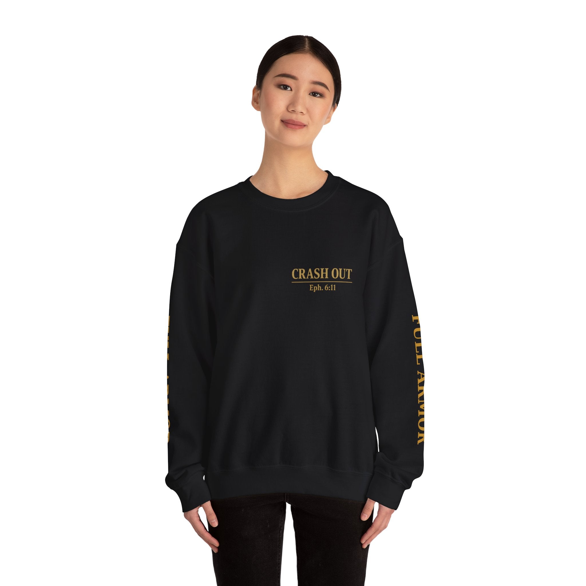 Faith-Inspired Unisex Sweatshirt - 'Crash Out for Christ'