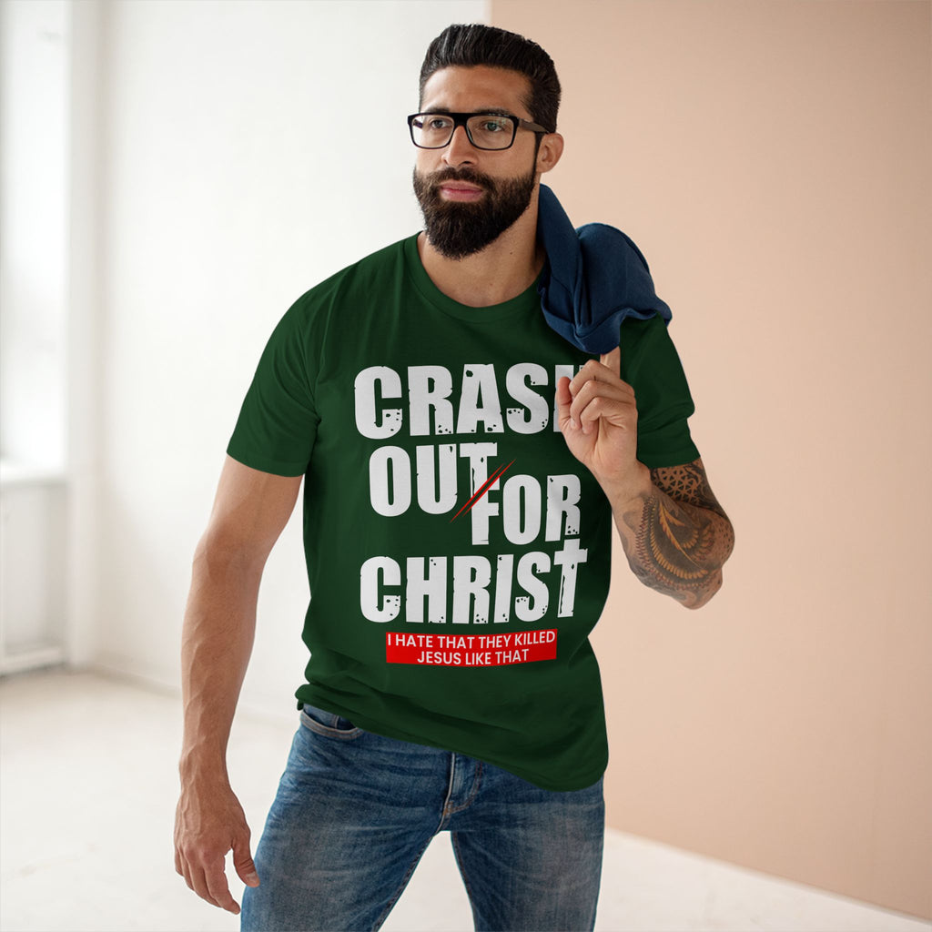 Crash Out for Christ Tee, Faith-Based T-Shirt, Religious Apparel, Inspirational Gift, Christian Tees, Casual Faith Wear