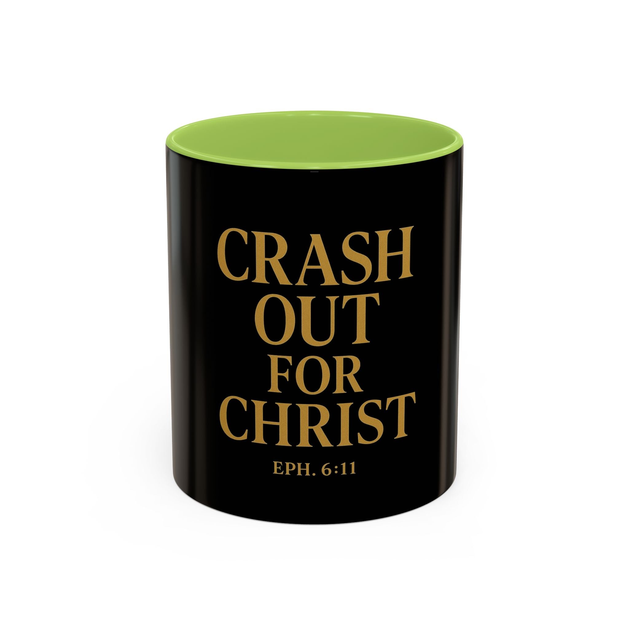 Inspirational Accent Coffee Mug - Crash Out for Christ