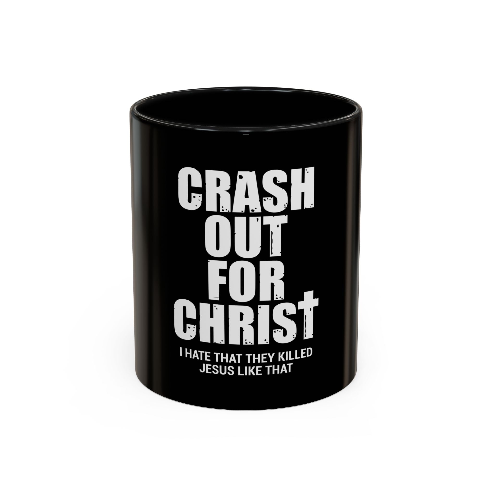 Black Coffee Mug with Inspirational Christian Quote