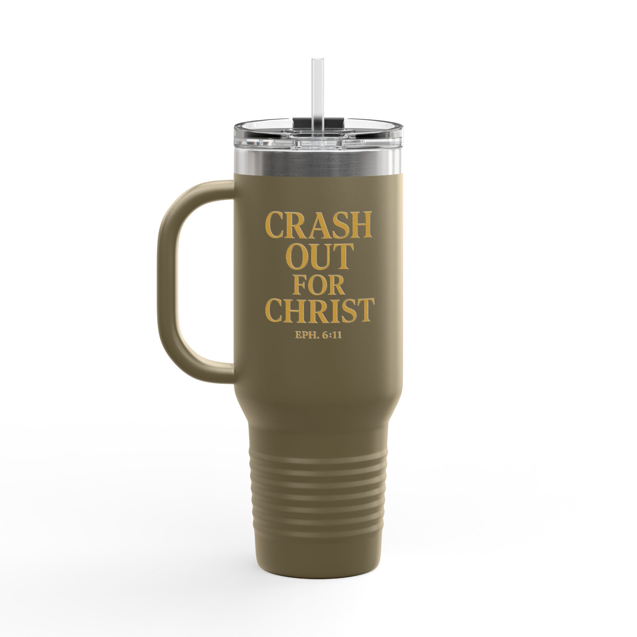 Crash Out for Christ Insulated Travel Mug - 40oz with Straw