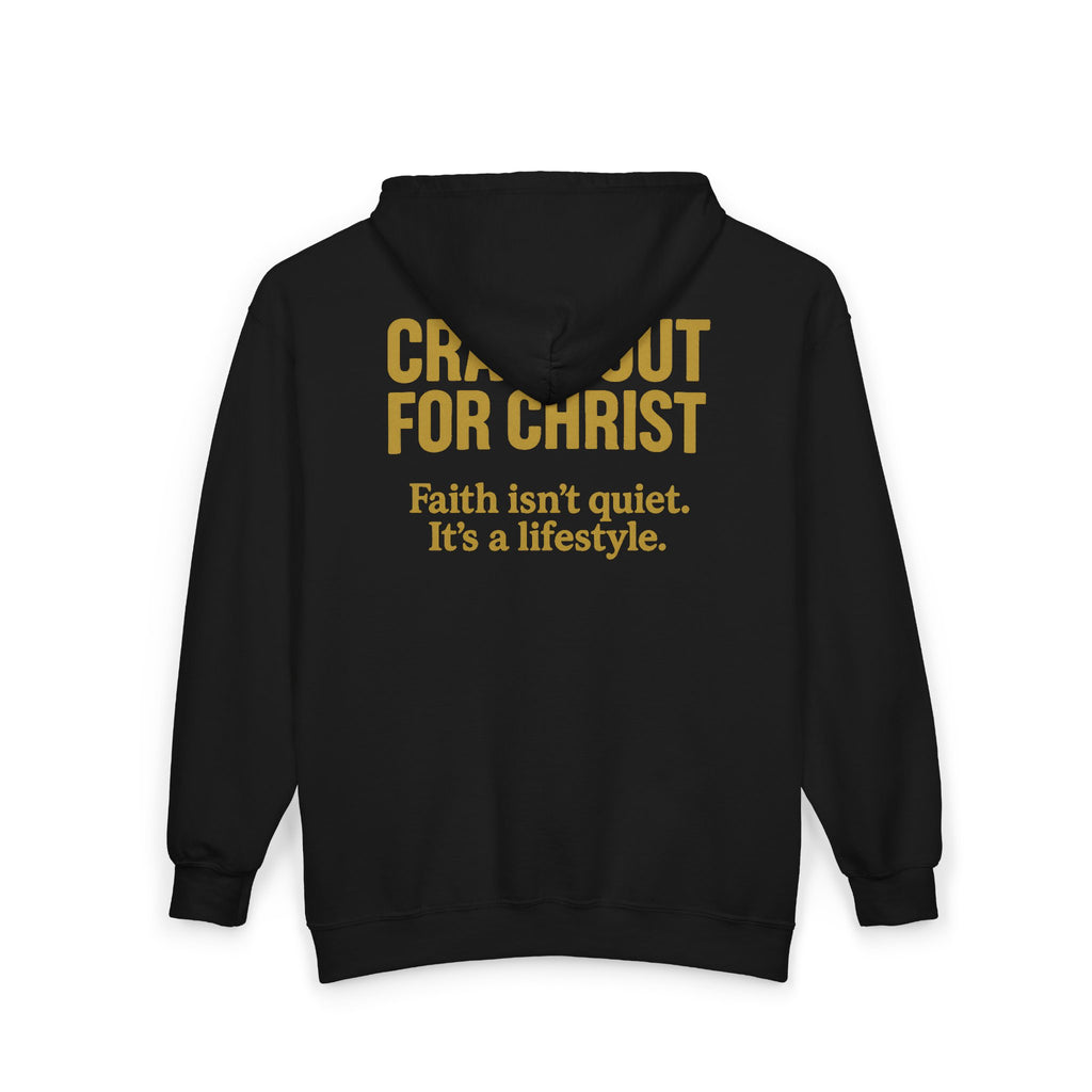 Inspirational Full Zip Hoodie - Crash Out for Christ