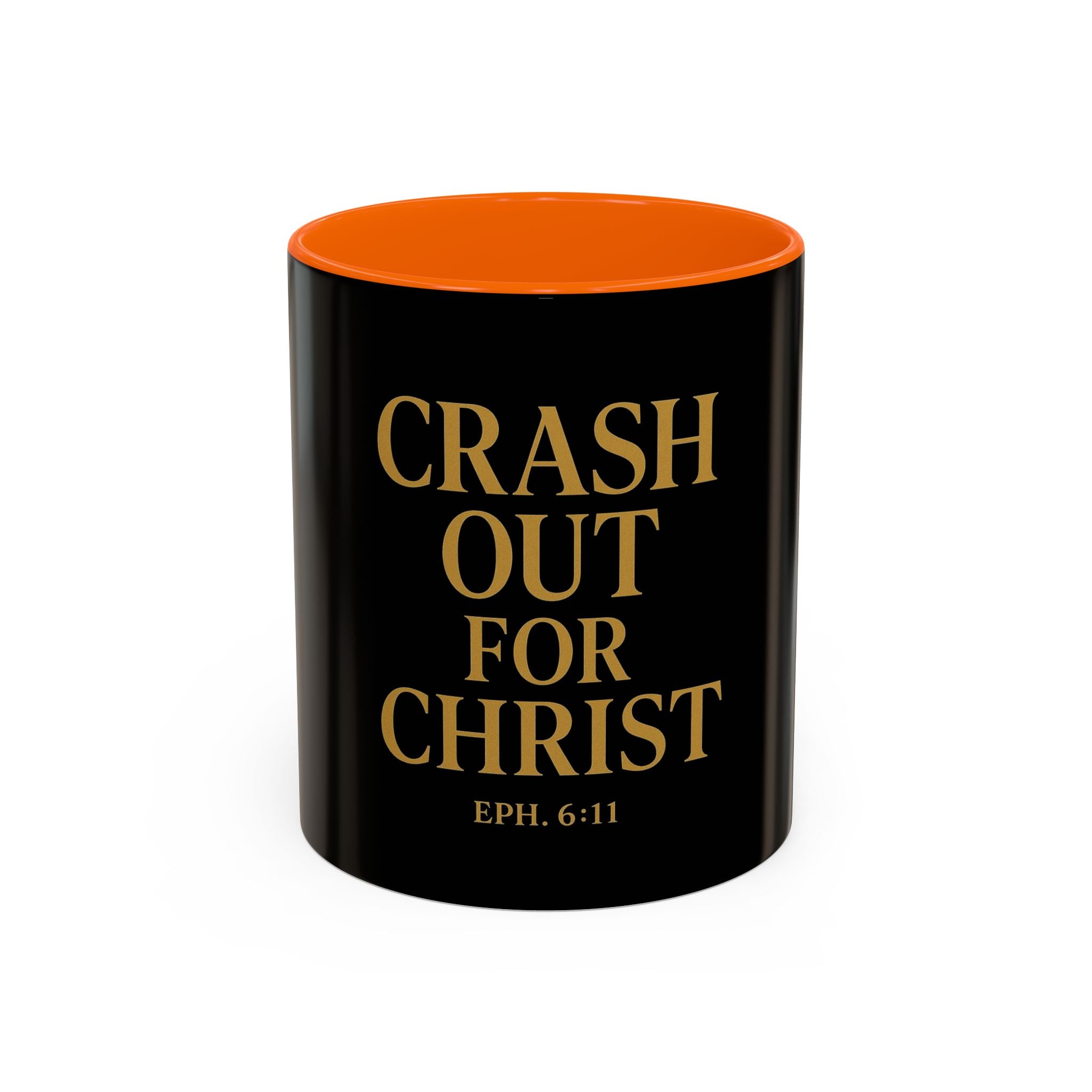 Inspirational Accent Coffee Mug - Crash Out for Christ