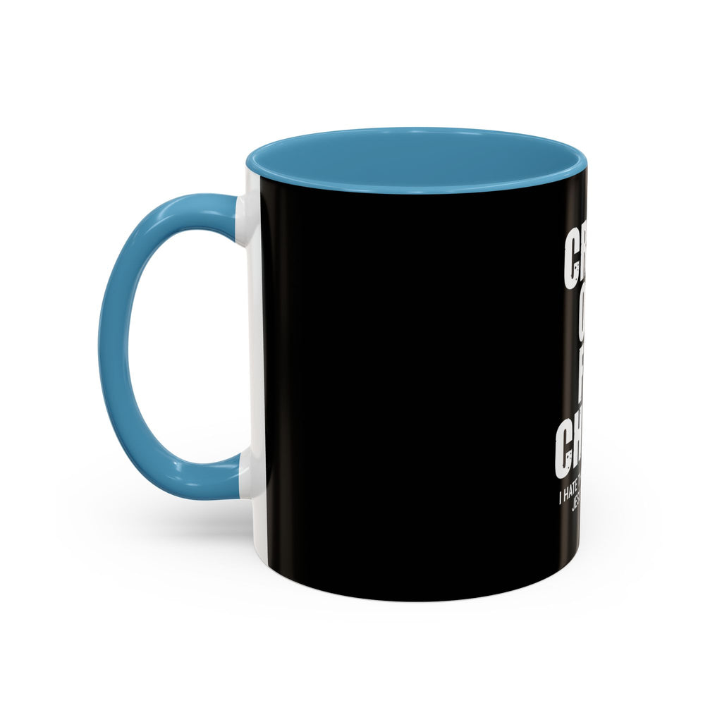 Black Coffee Mug with Inspirational Christian Quote