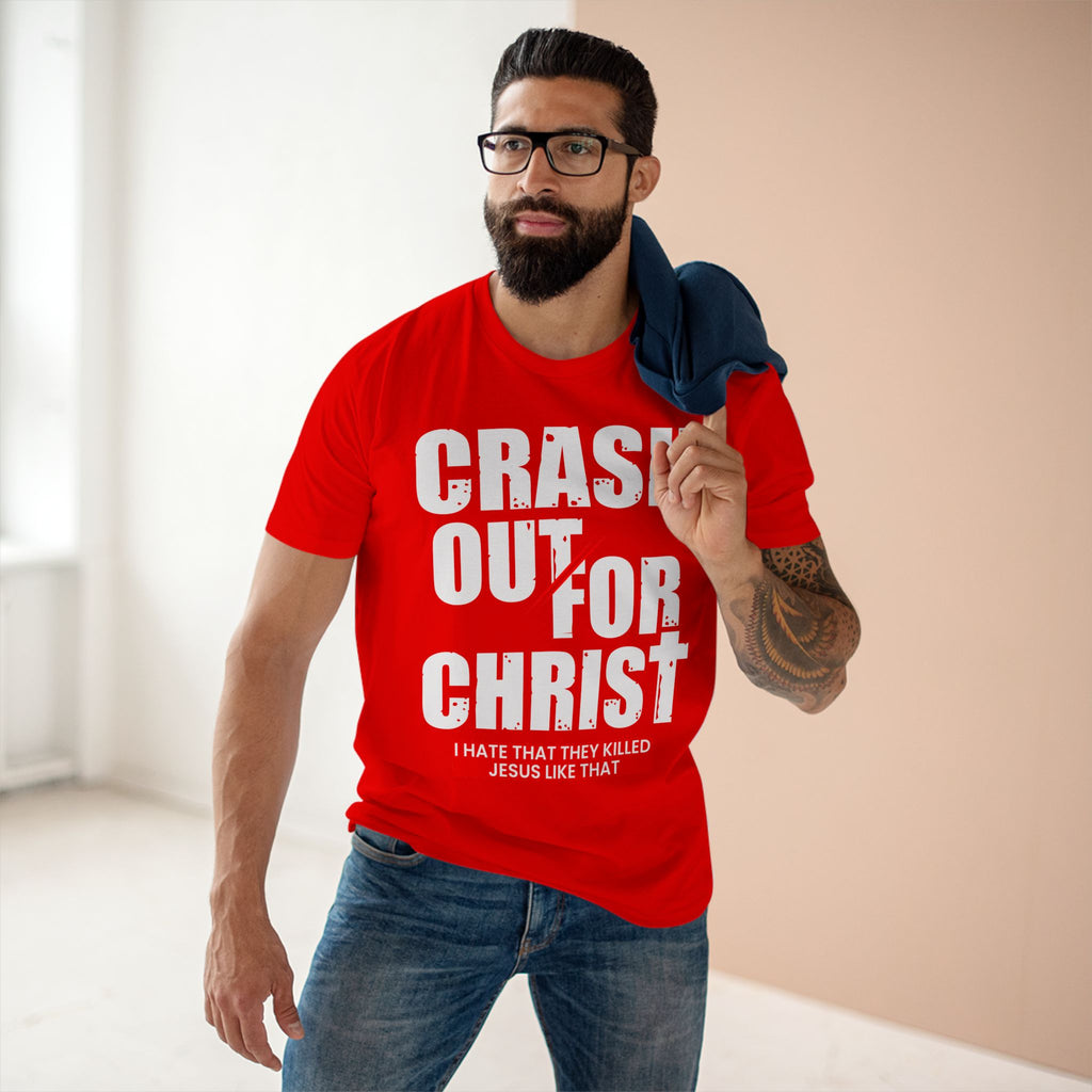 Crash Out for Christ Tee, Faith-Based T-Shirt, Religious Apparel, Inspirational Gift, Christian Tees, Casual Faith Wear
