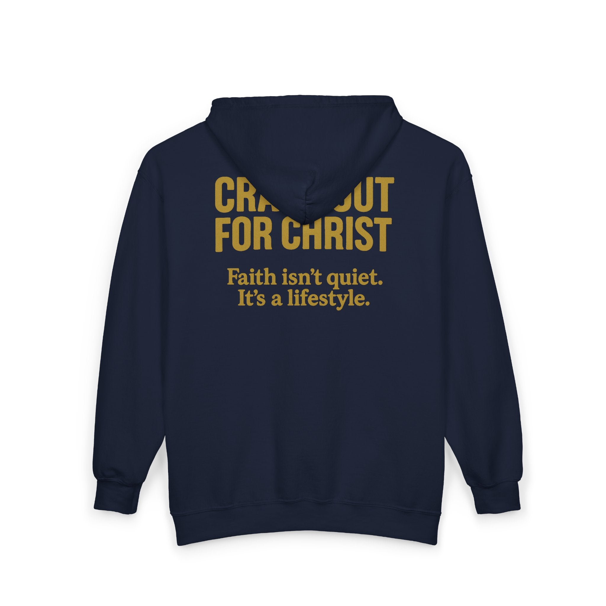 Inspirational Full Zip Hoodie - Crash Out for Christ