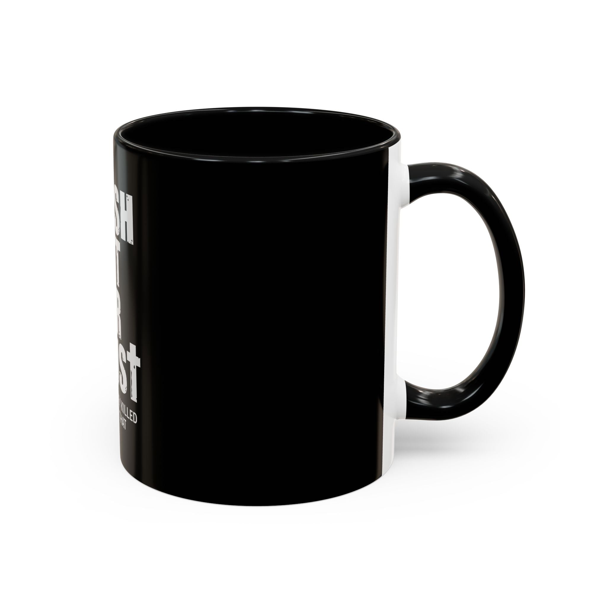 Black Coffee Mug with Inspirational Christian Quote