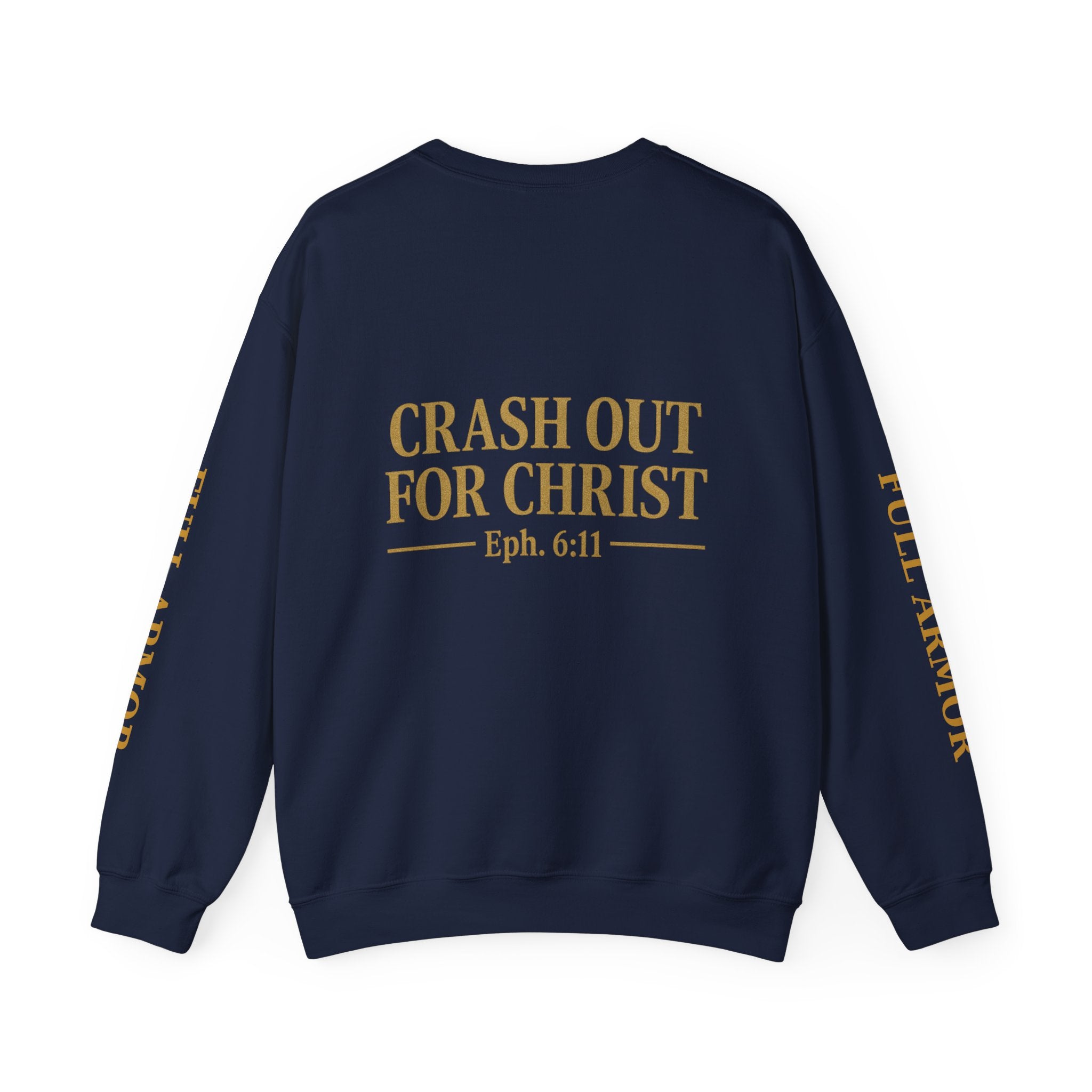 Faith-Inspired Unisex Sweatshirt - 'Crash Out for Christ'