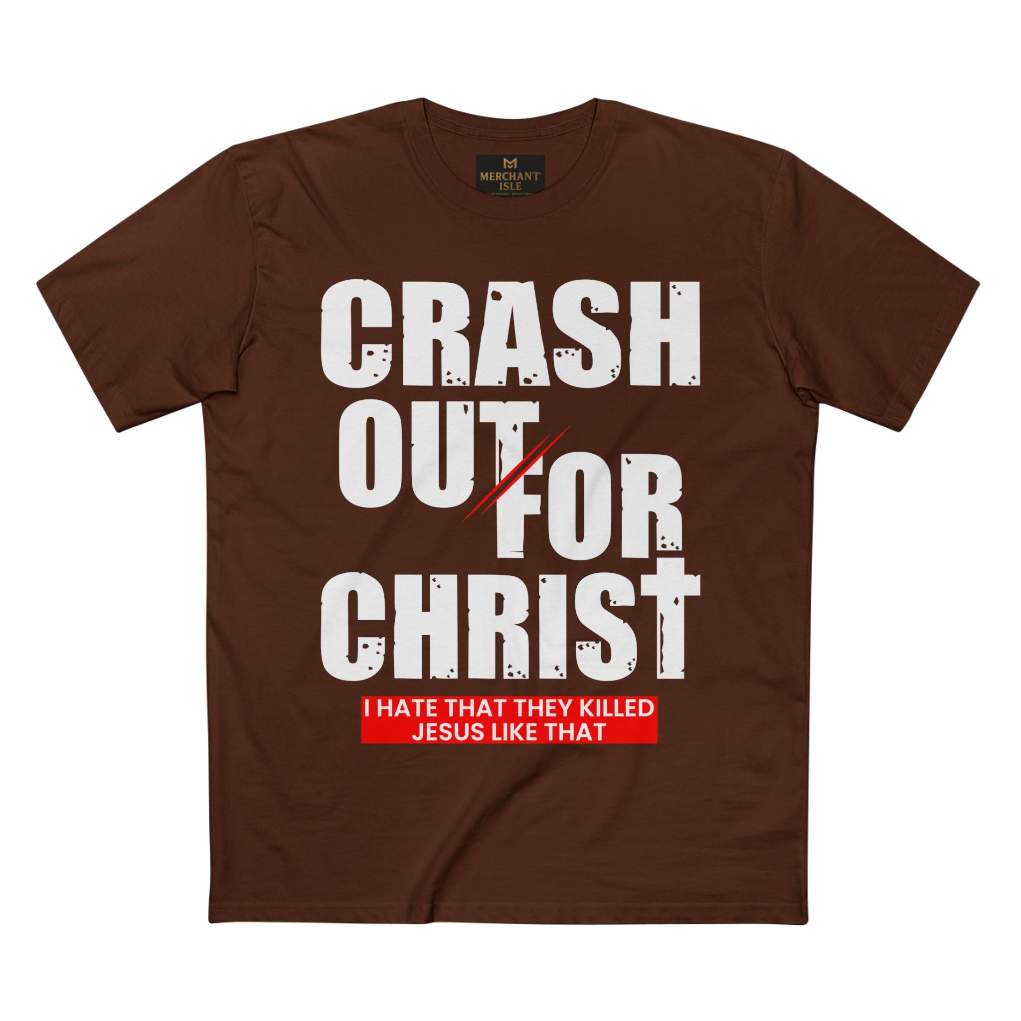 Crash Out for Christ Tee, Faith-Based T-Shirt, Religious Apparel, Inspirational Gift, Christian Tees, Casual Faith Wear