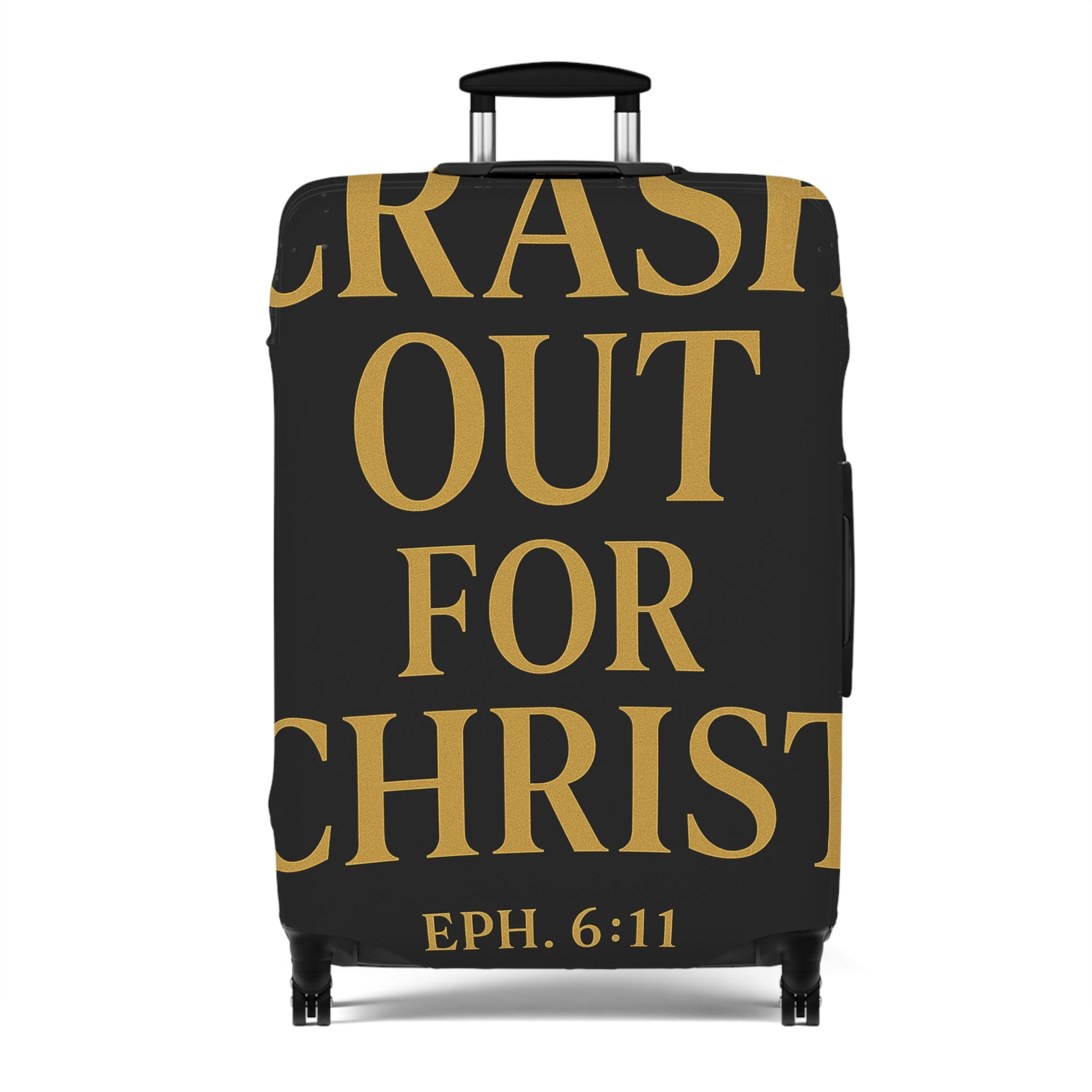 Christian Luggage Cover - Crash Out for Christ & Full Armor Design