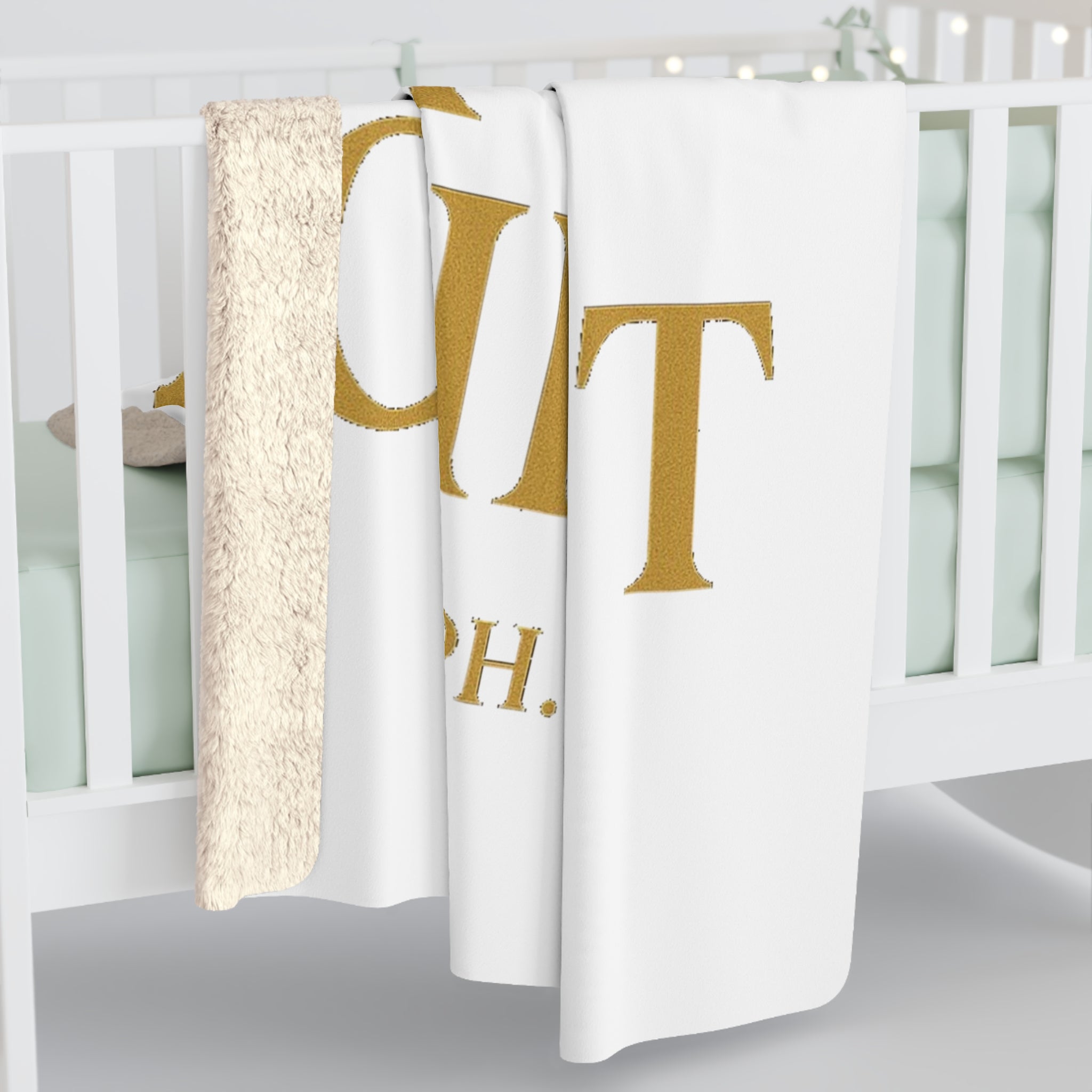 Inspirational Sherpa Fleece Blanket - Crash Out for Christ