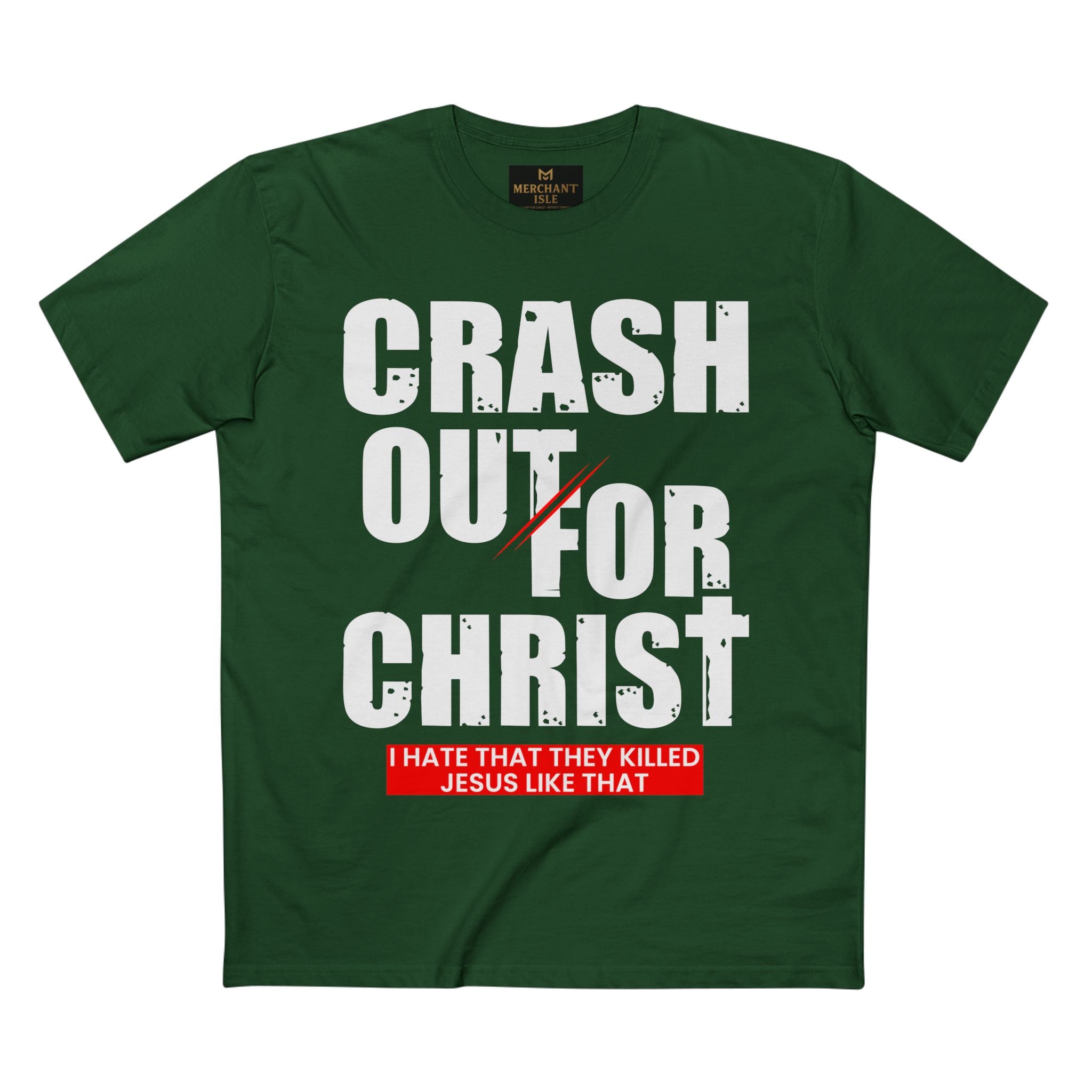 Crash Out for Christ Tee, Faith-Based T-Shirt, Religious Apparel, Inspirational Gift, Christian Tees, Casual Faith Wear