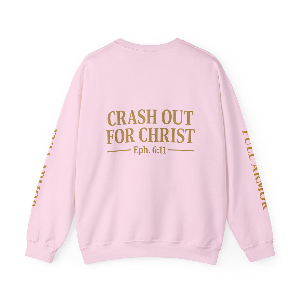 Faith-Inspired Unisex Sweatshirt - 'Crash Out for Christ'